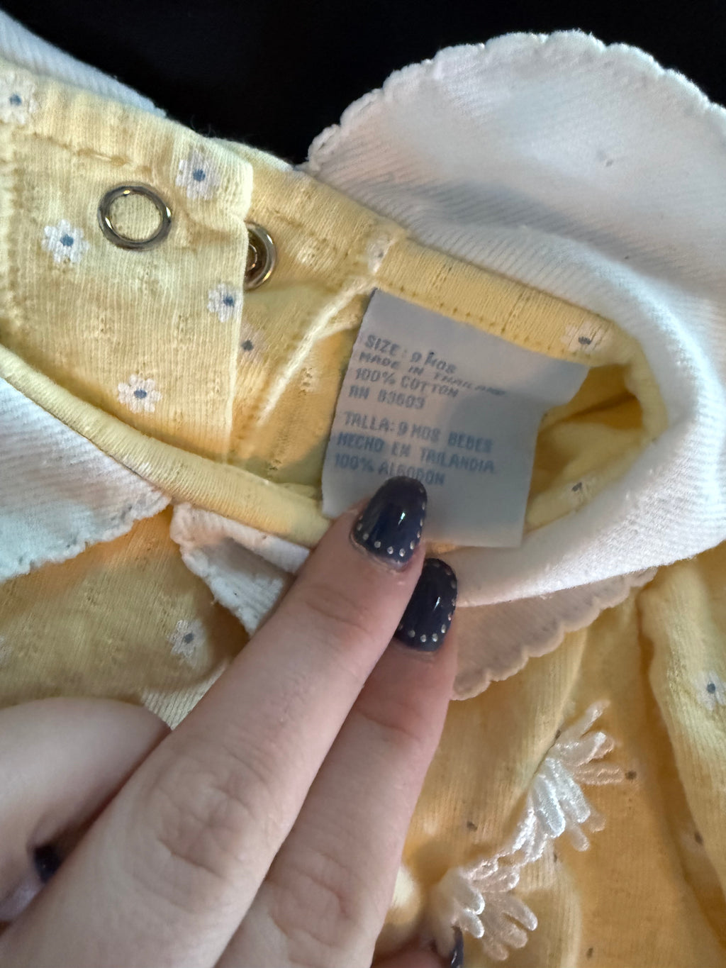 Vintage Yellow Daisy Sleeper/Jumper