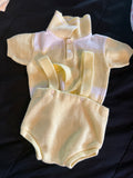 Vintage Yellow Knit Outfit