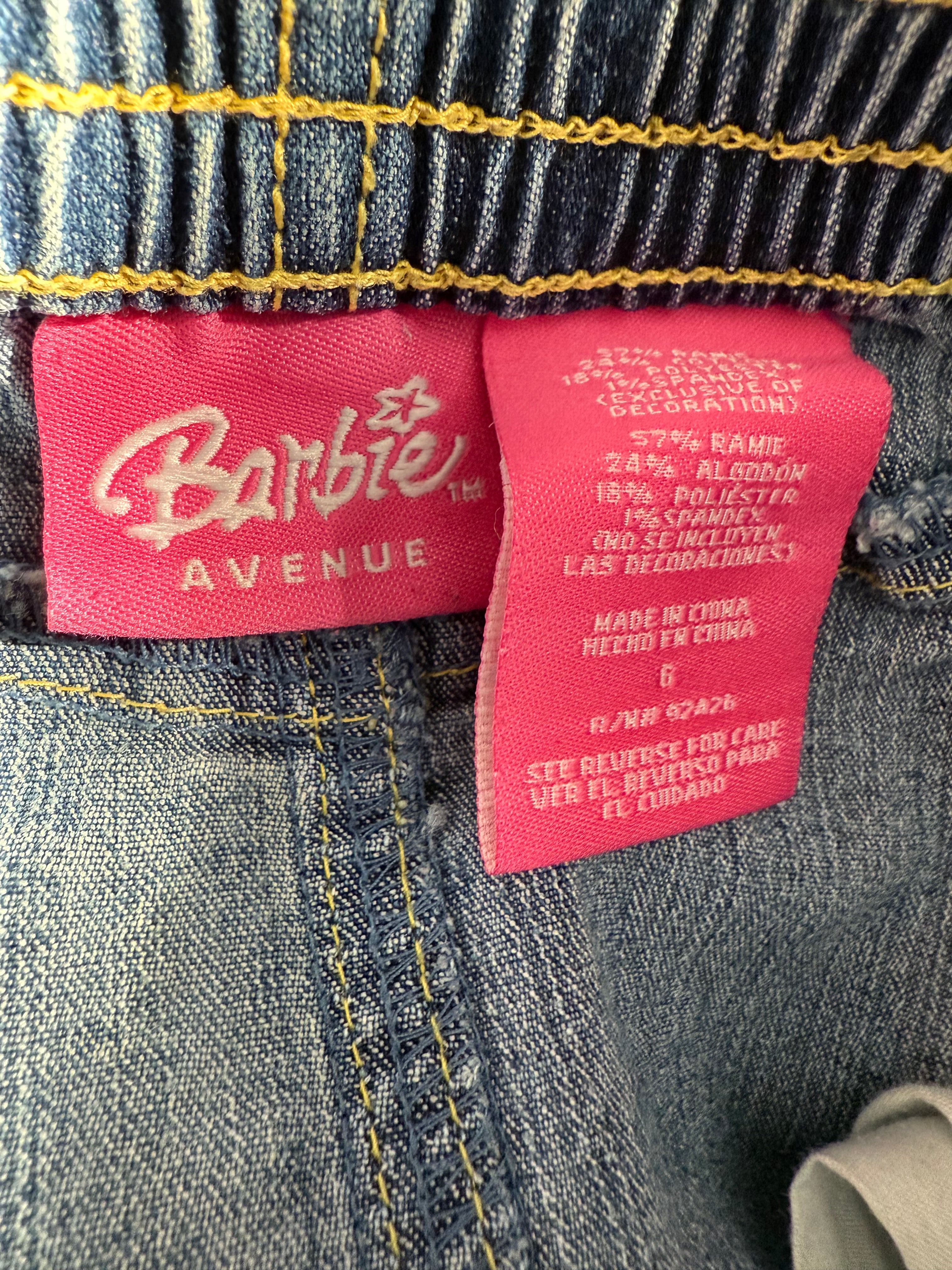 RARE Vintage Barbie Denim Skirt