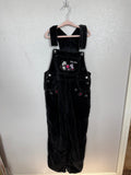Vintage Disney Minnie Black Velvet Overalls