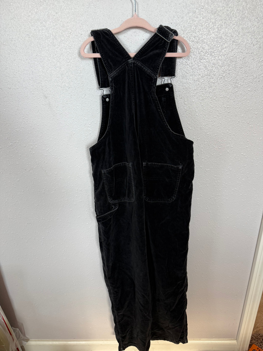 Vintage Disney Minnie Black Velvet Overalls