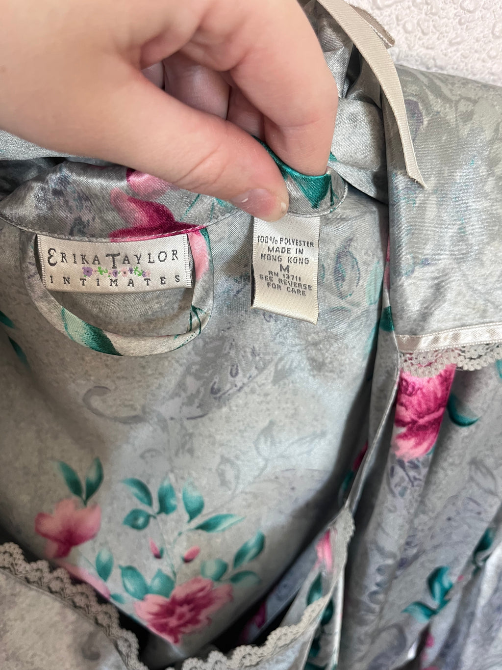 Vintage Floral Slip with Robe