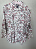 Vintage Chaps Floral Collared Shirt