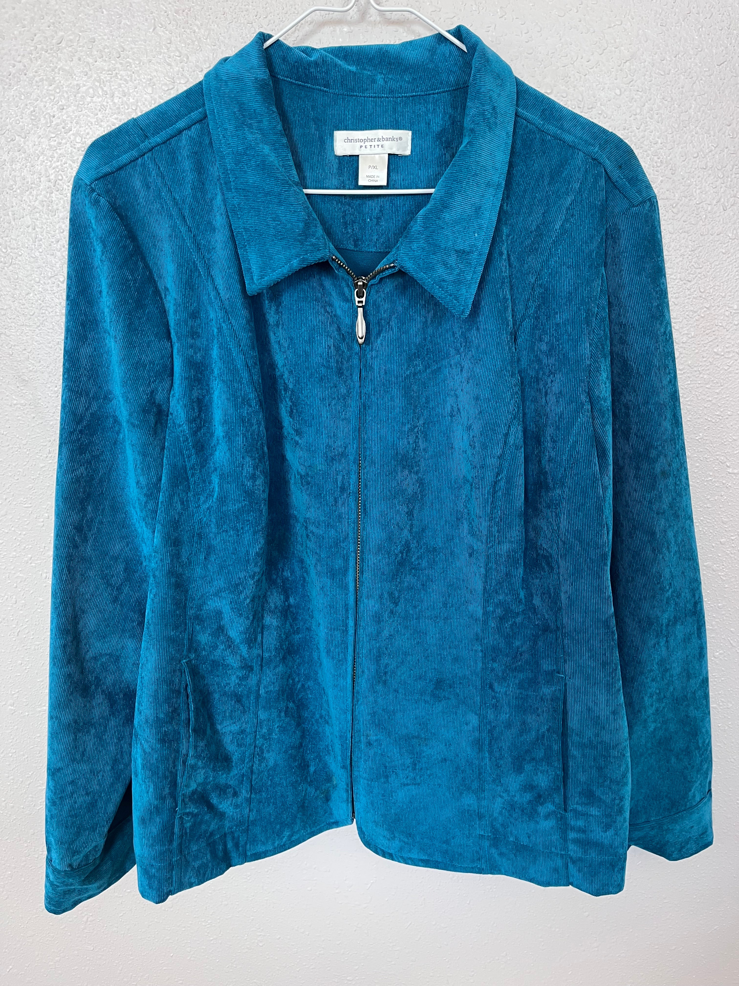 Vintage Christoper Banks Turquoise Outerwear Jacket