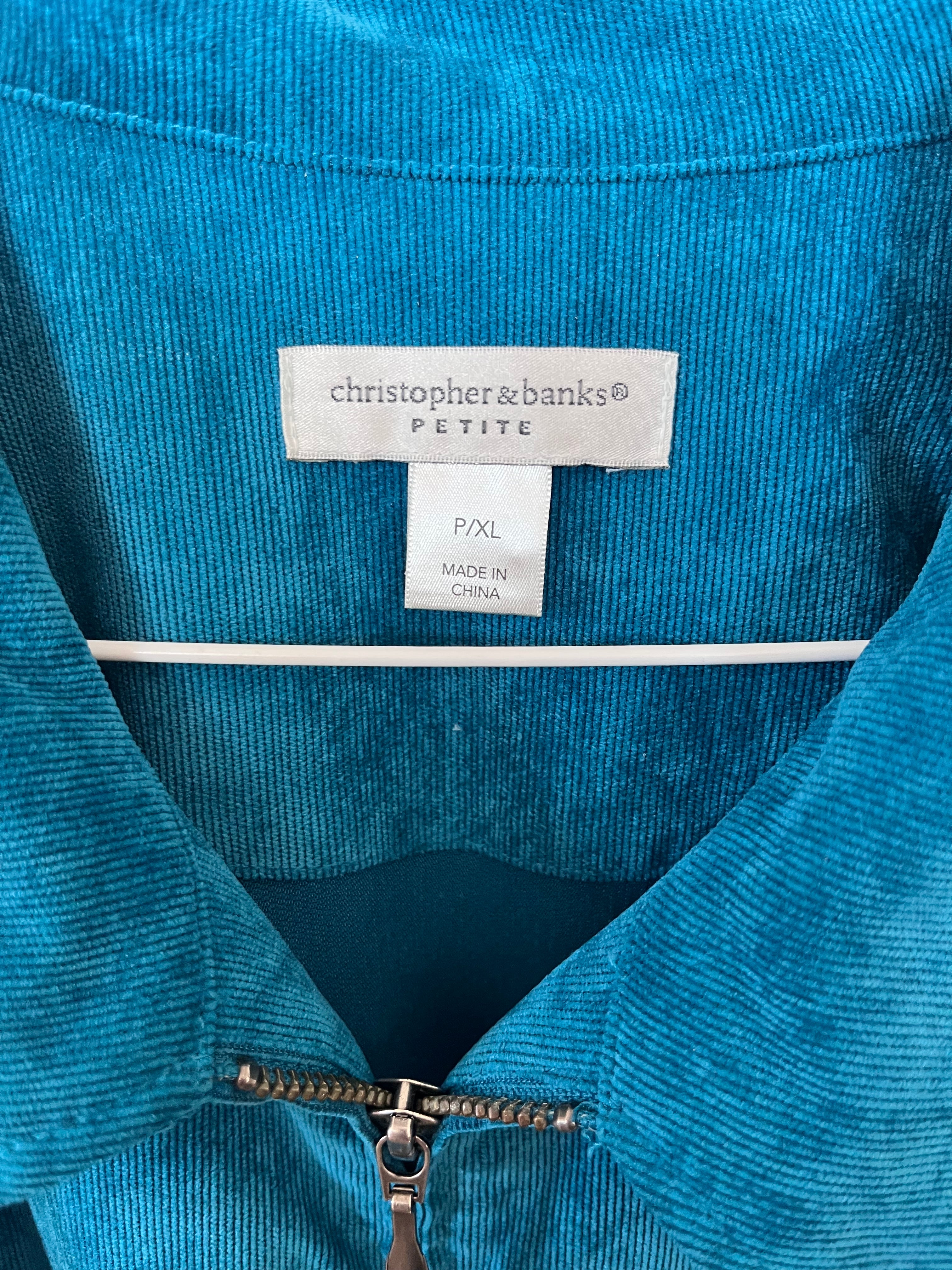 Vintage Christoper Banks Turquoise Outerwear Jacket