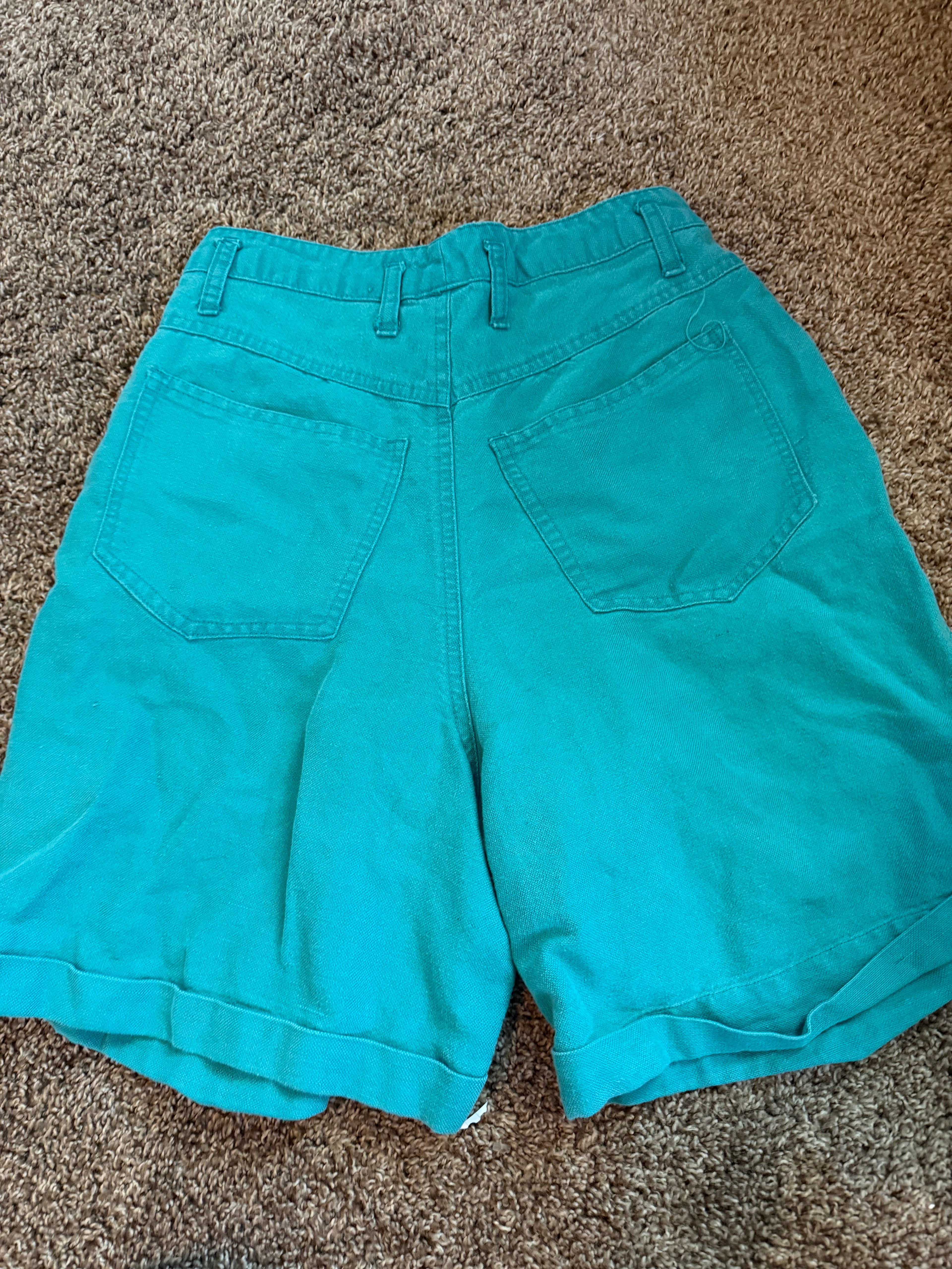 Vintage Turquoise Shorts