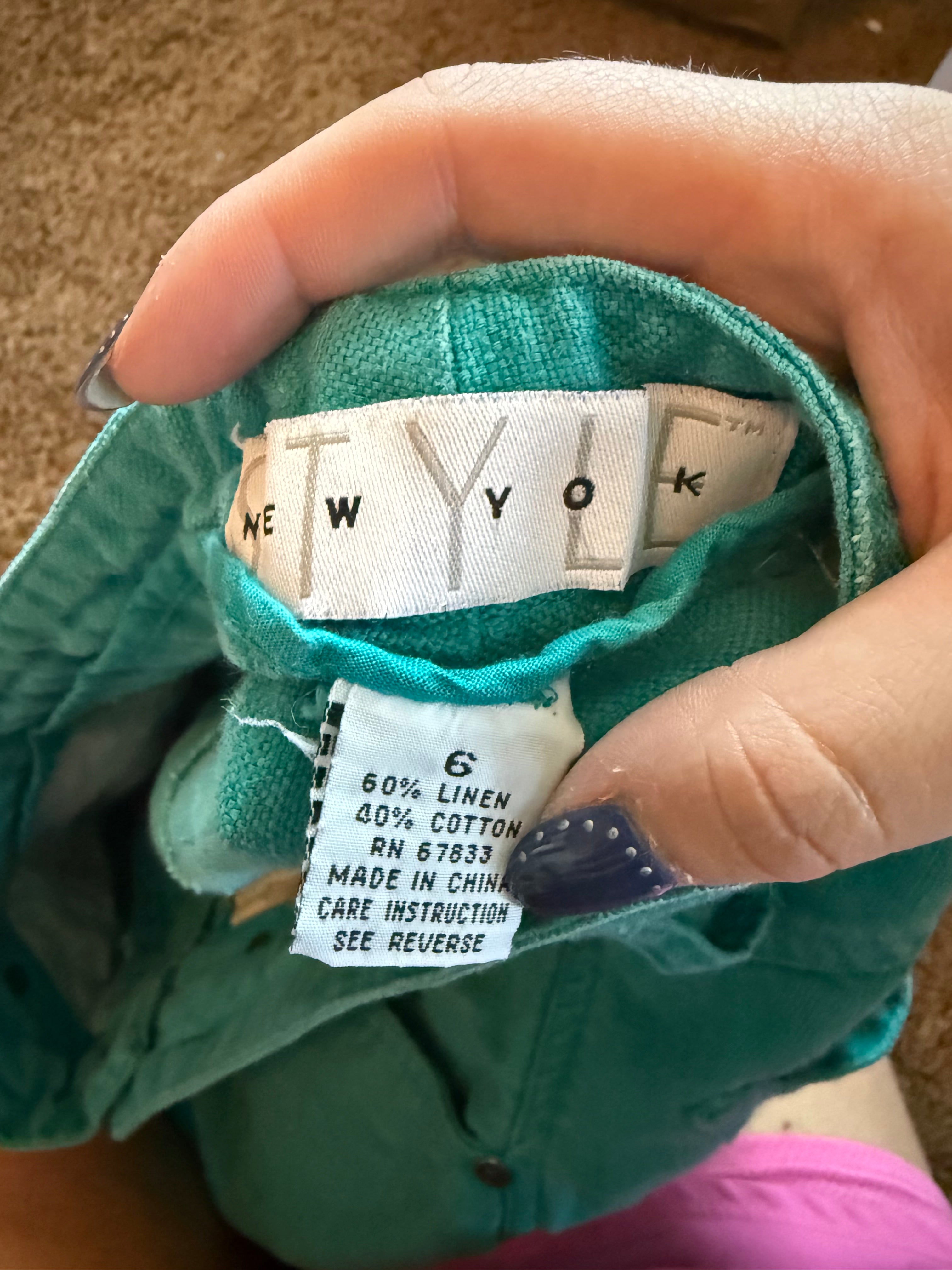 Vintage Turquoise Shorts