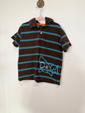 y2k Carter's Striped Shark Top