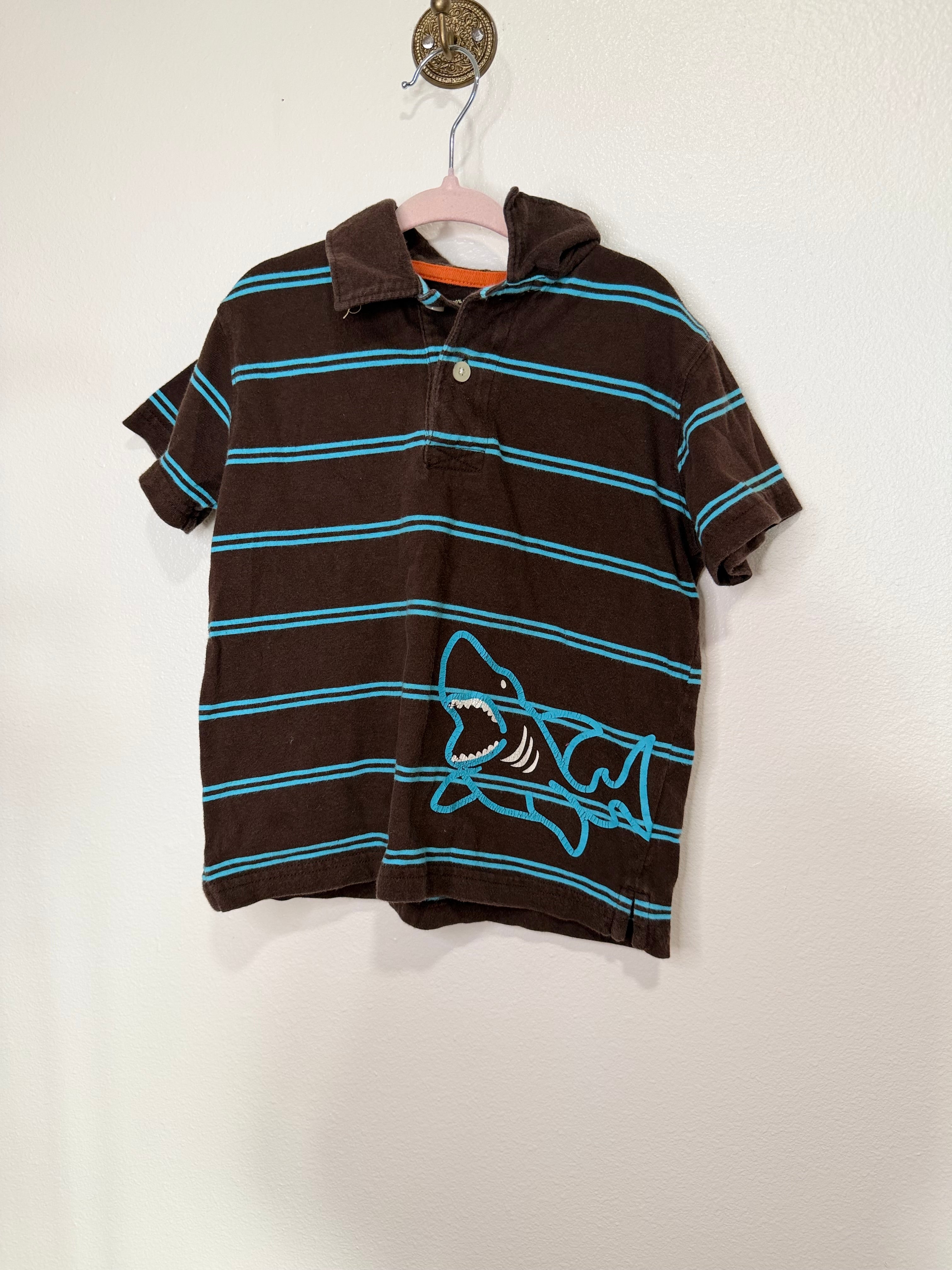 y2k Carter's Striped Shark Top