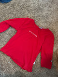 Vintage Tommy Hilfigher Red 1/4 Sleeve