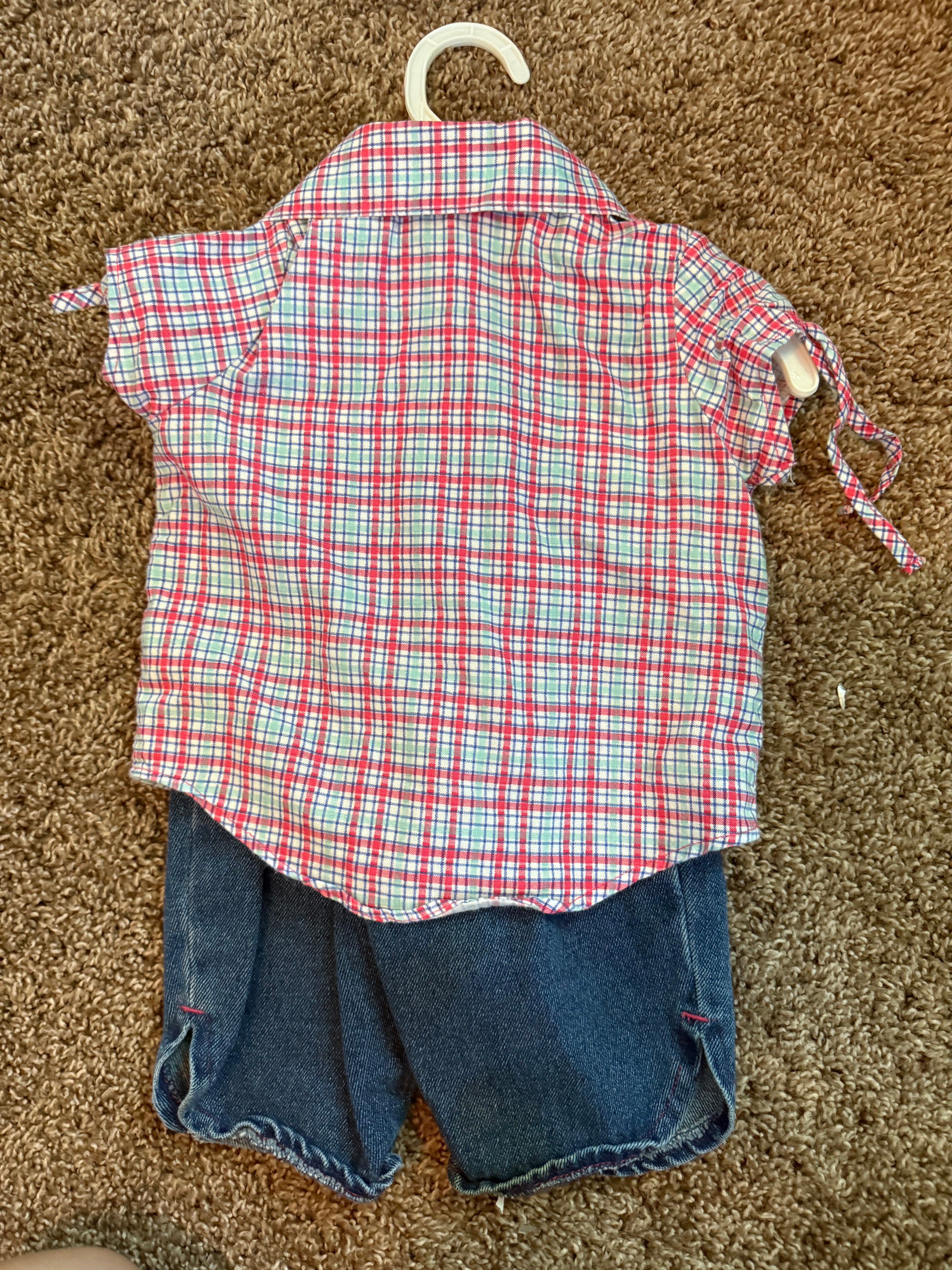 Vintage Red/Blue Plaid Outfit