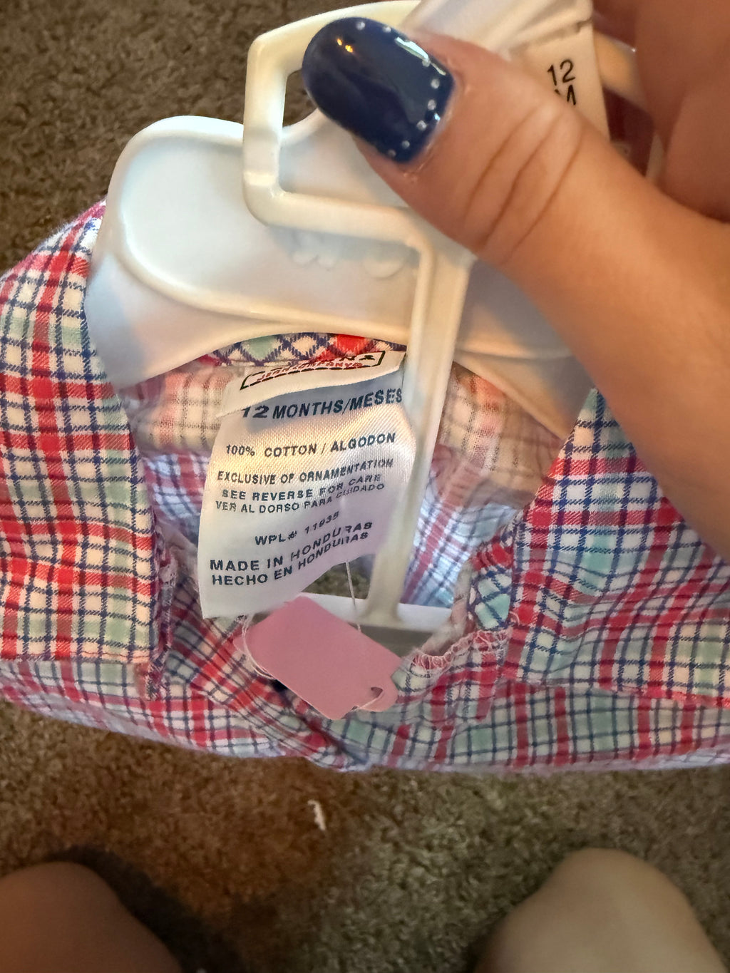 Vintage Red/Blue Plaid Outfit
