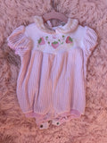 Vintage Baby Dior Strawberry Bubble Romper