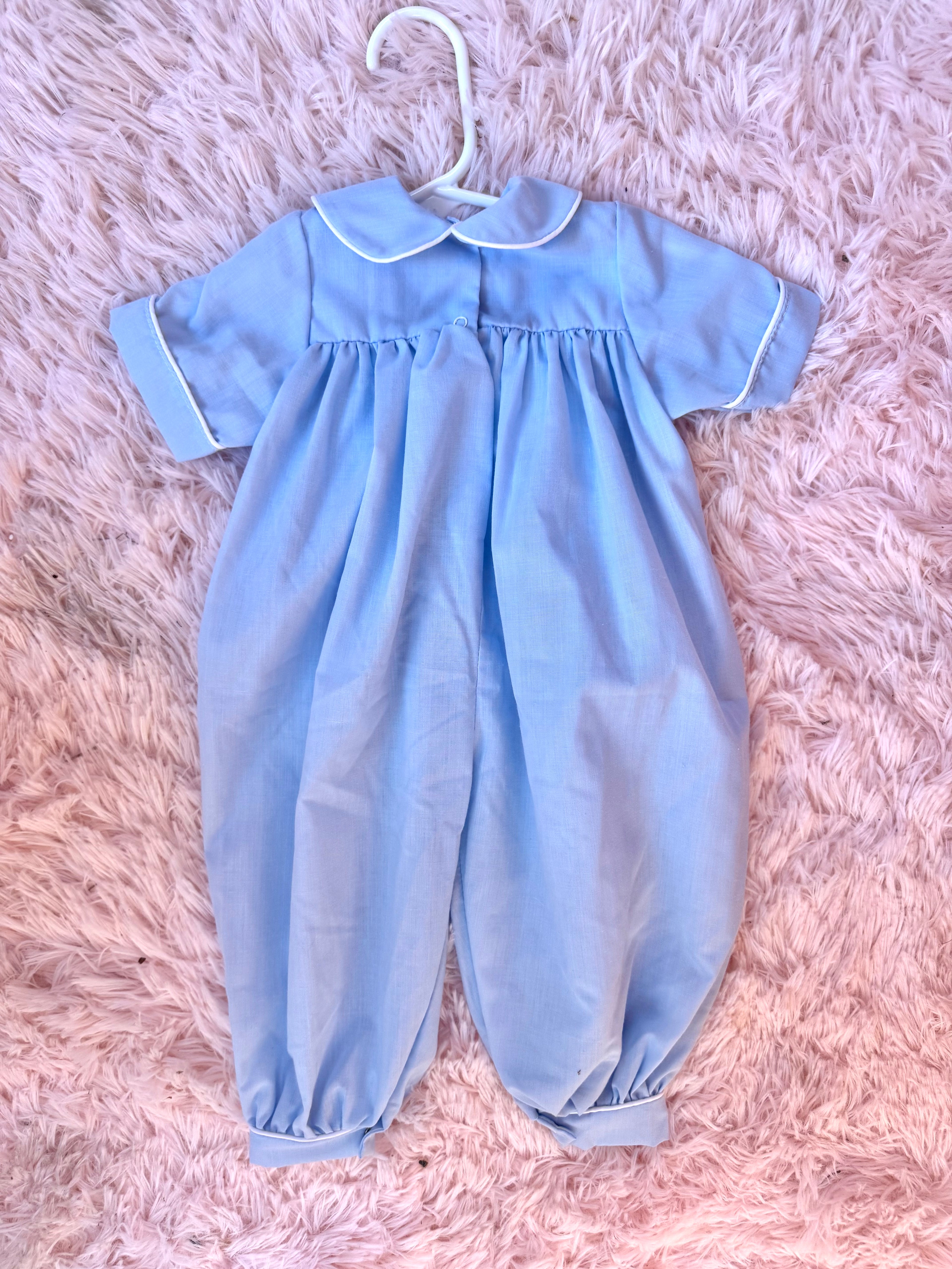 Vintage Smocked Blue Jumper