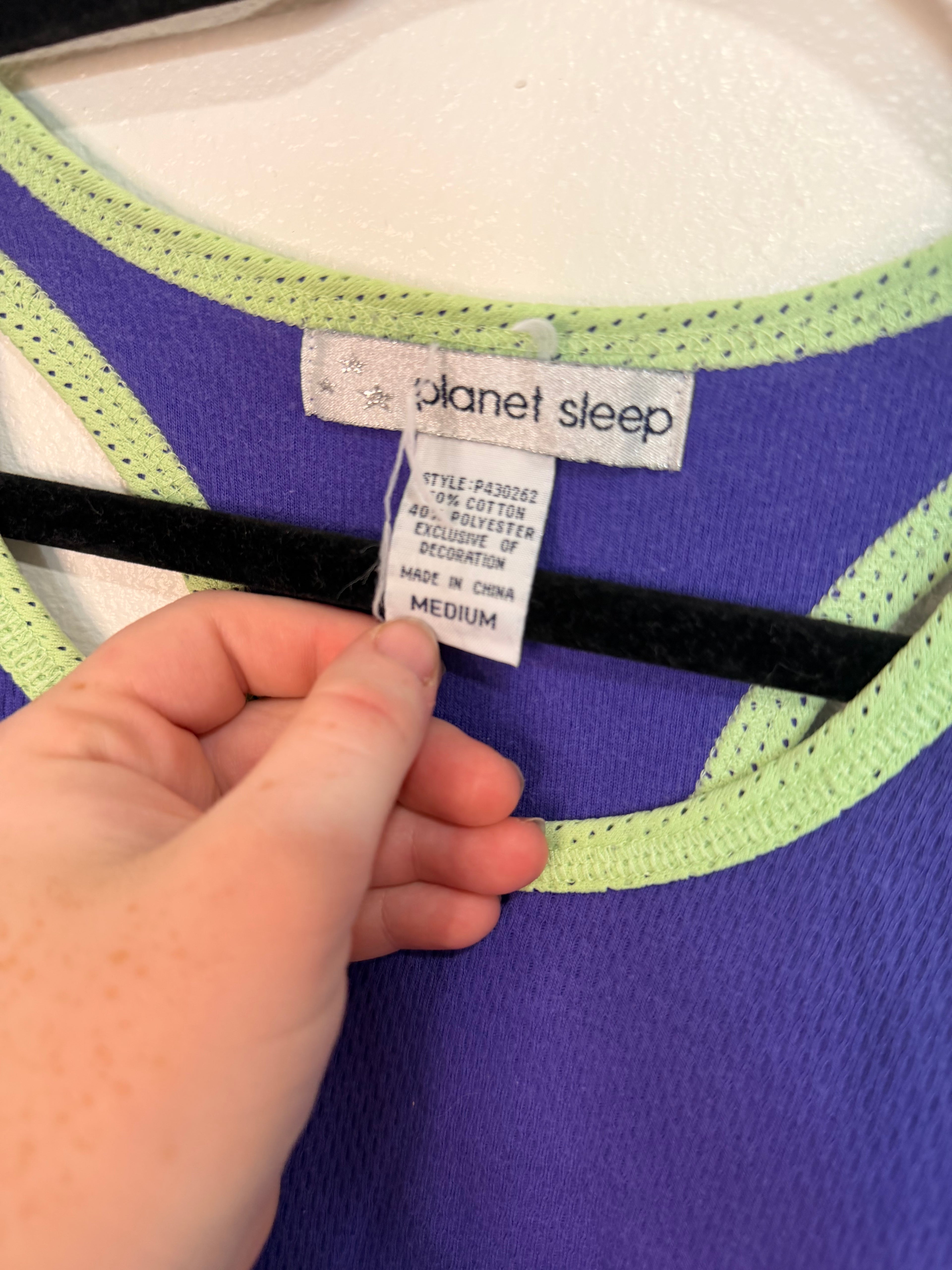 Y2K Purple & Green Athletic Set