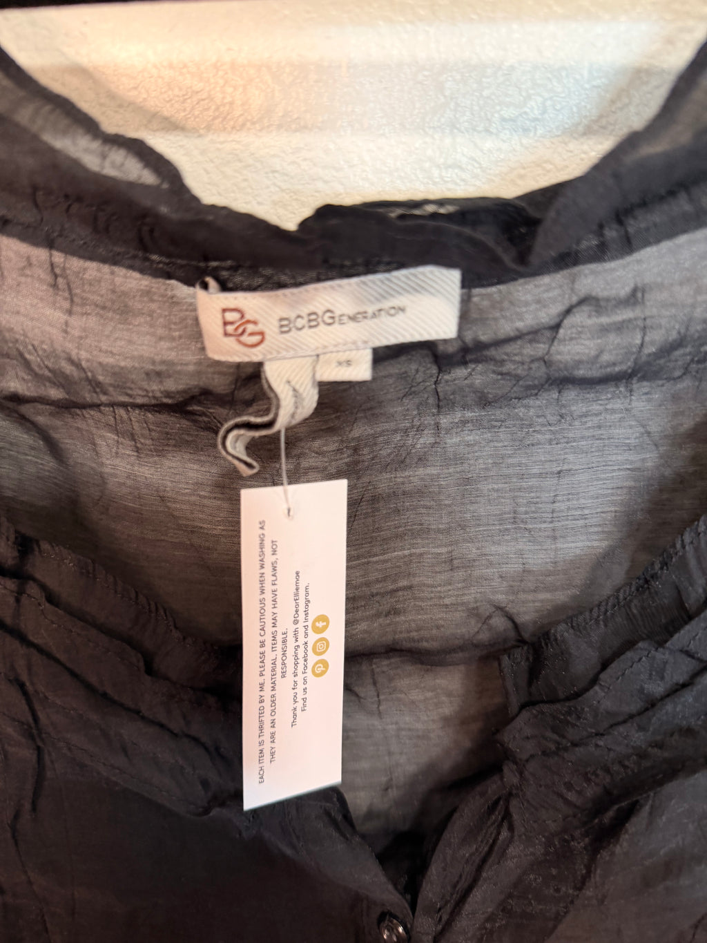 Y2K BCBG Black Blouse