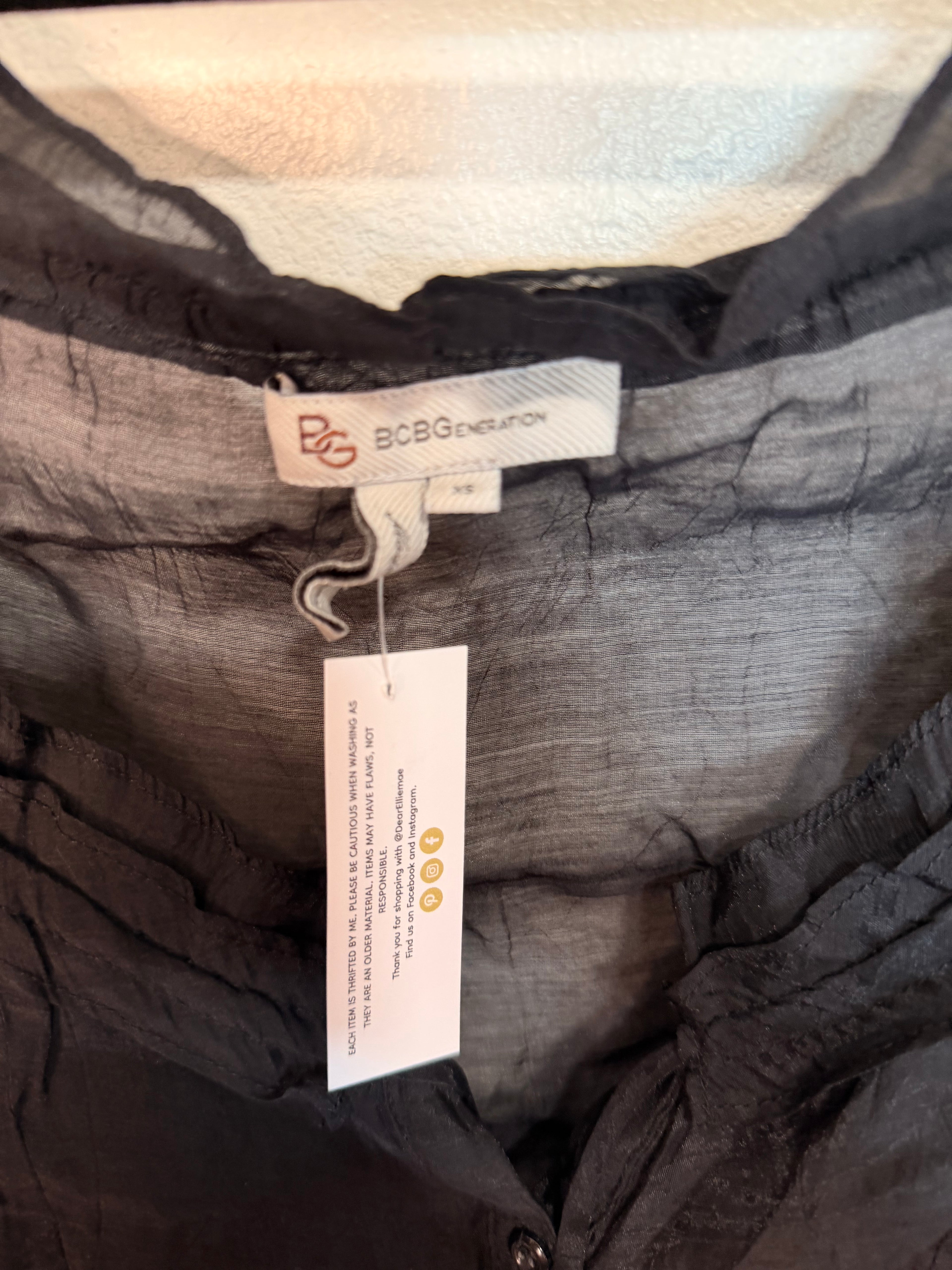 Y2K BCBG Black Blouse