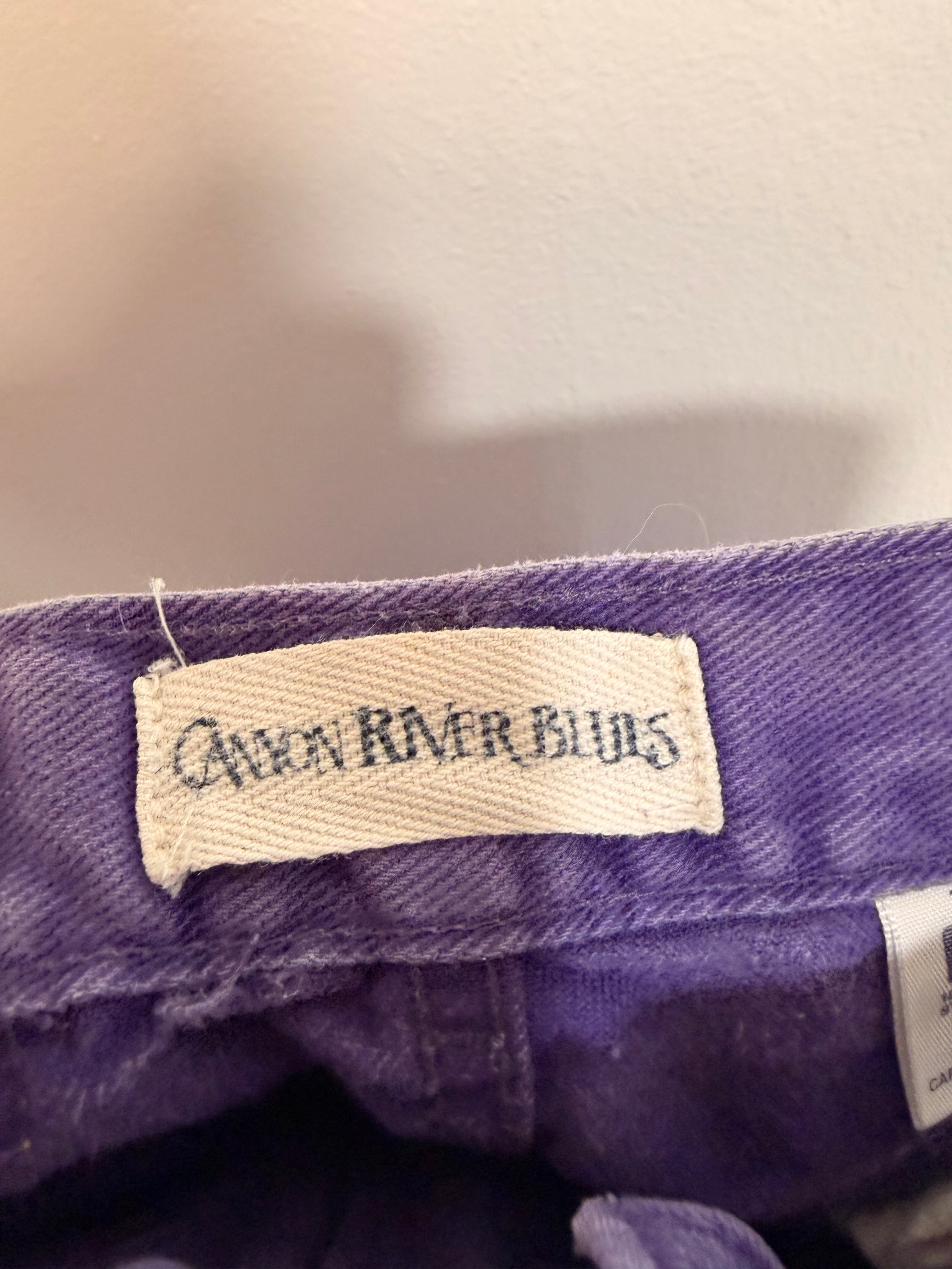 Vintage Canyon River Blues Purple Denim Jeans