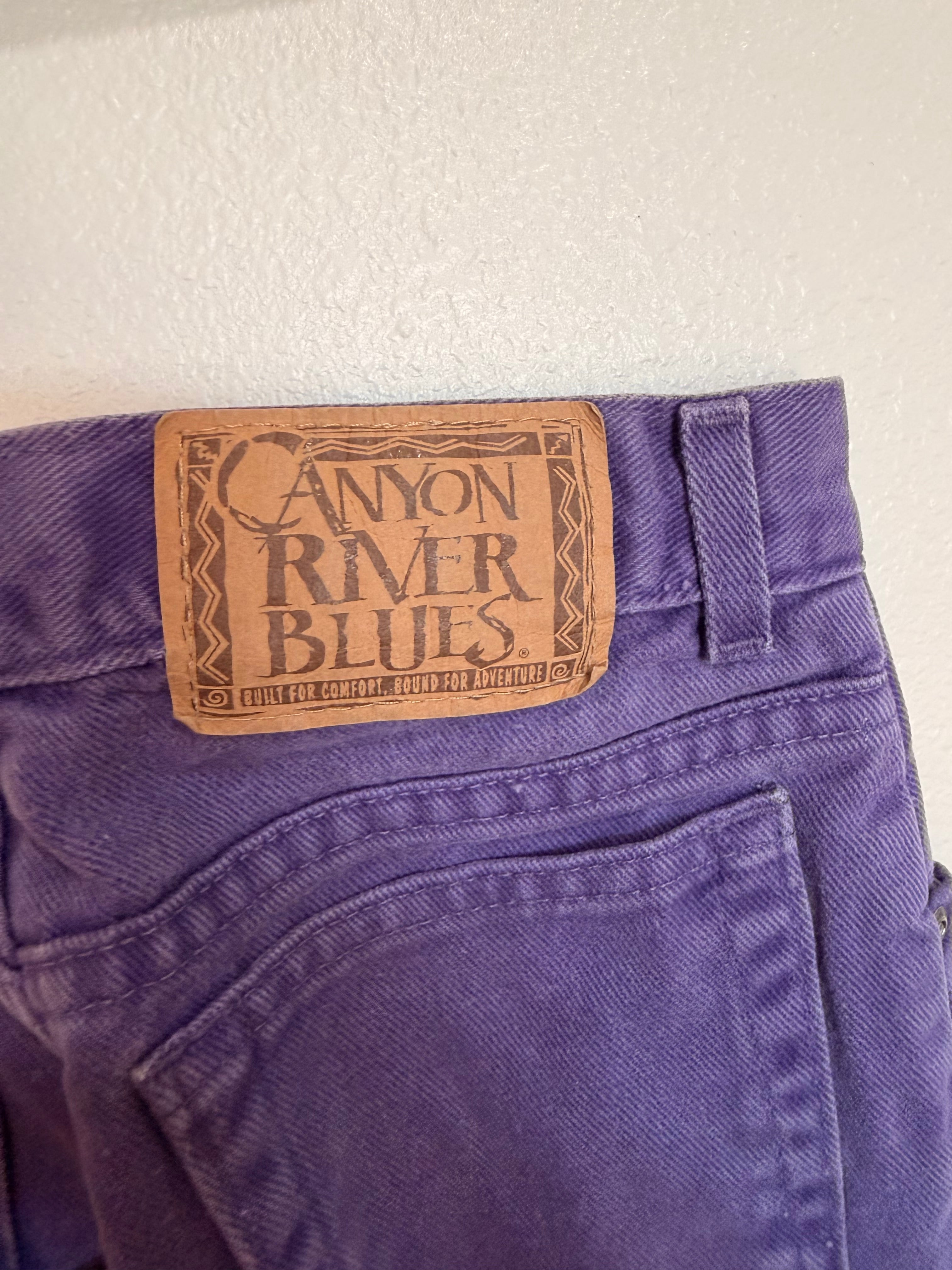 Vintage Canyon River Blues Purple Denim Jeans
