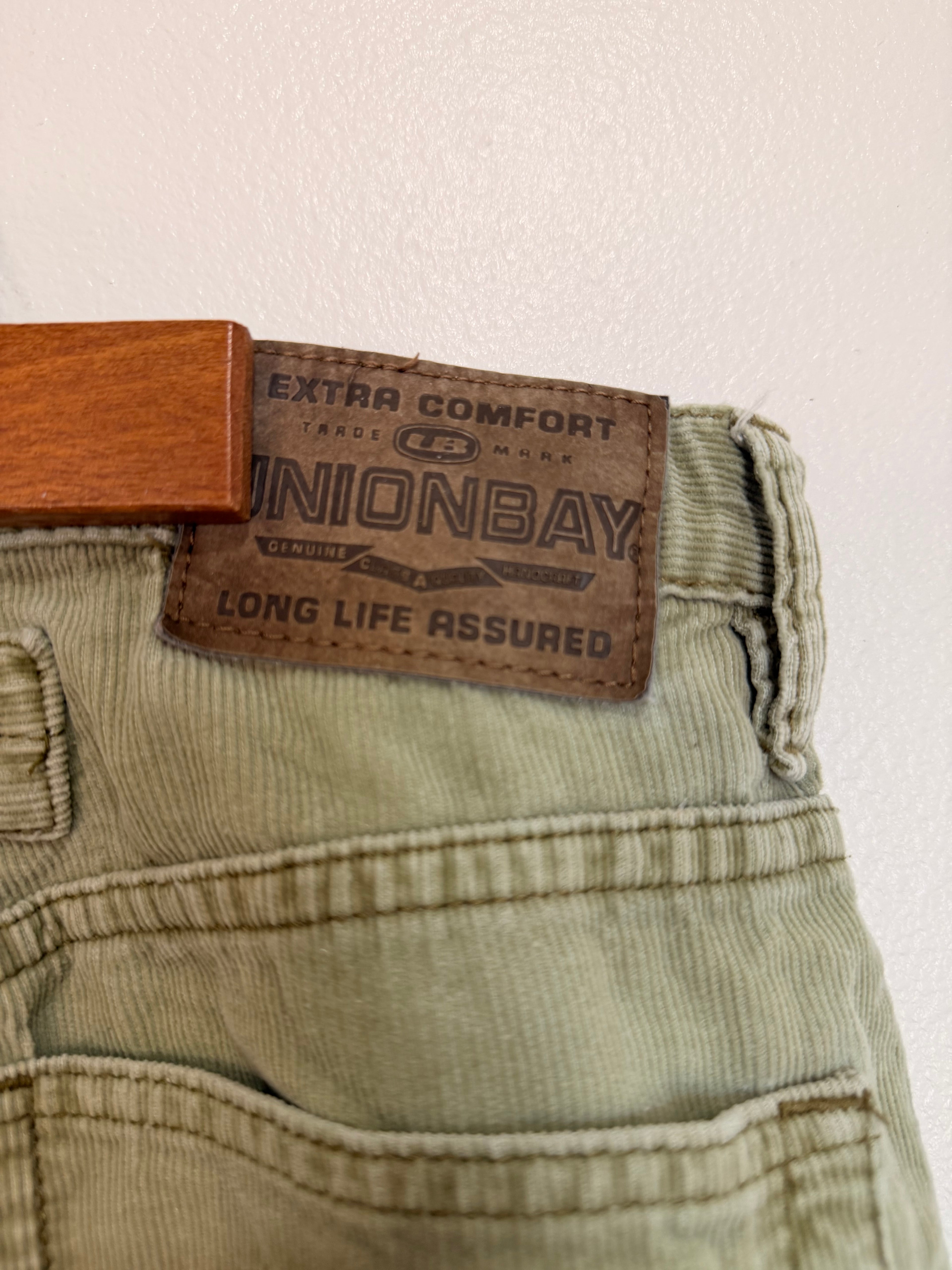Vintage Olive Green Corduroy Shorts