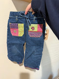 Vintage Patchwork and Tie Jeans