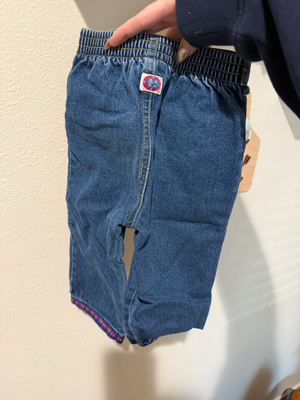 Vintage Patchwork and Tie Jeans