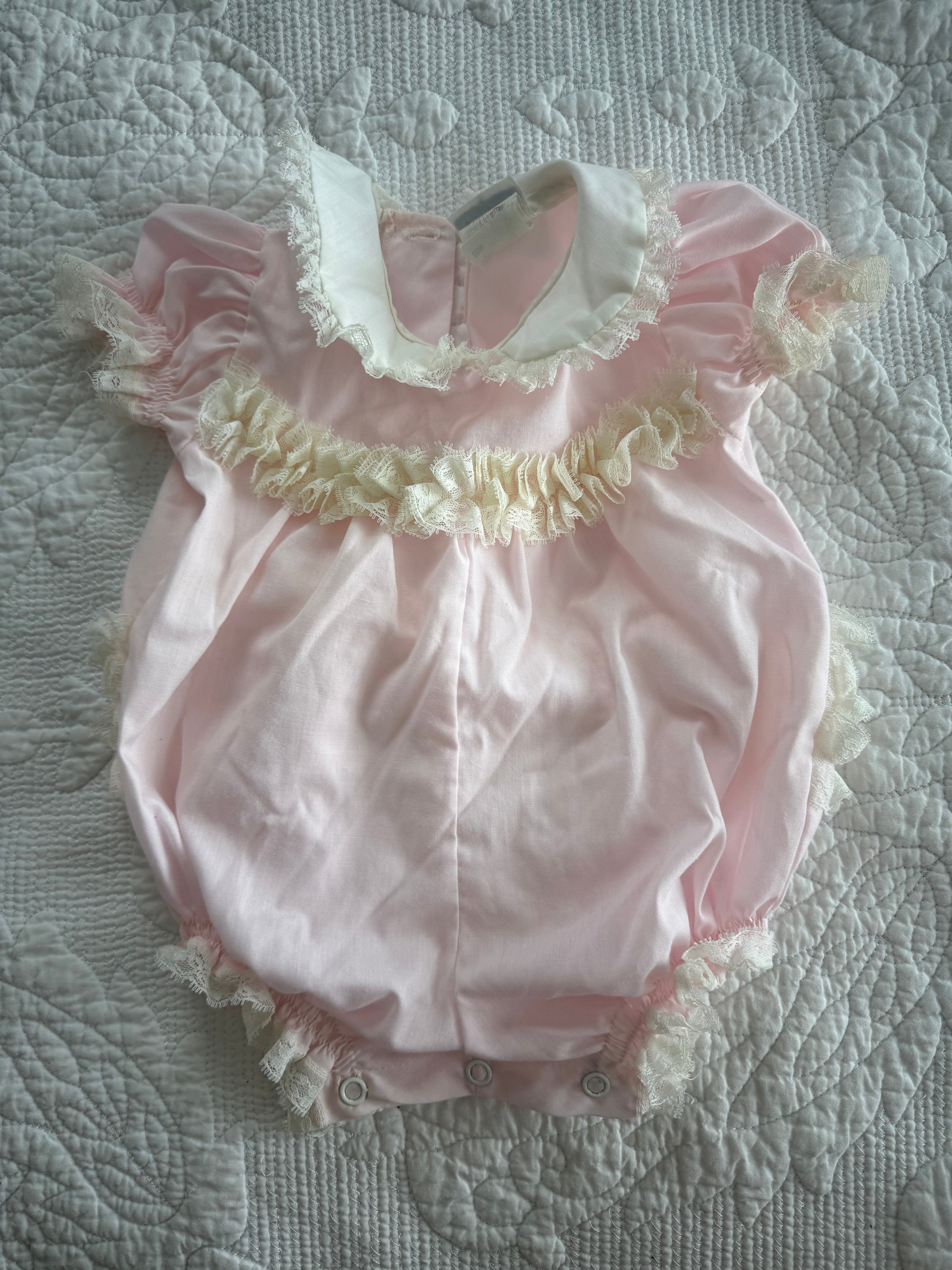 Vintage Bryan Pink Ruffle Bubble