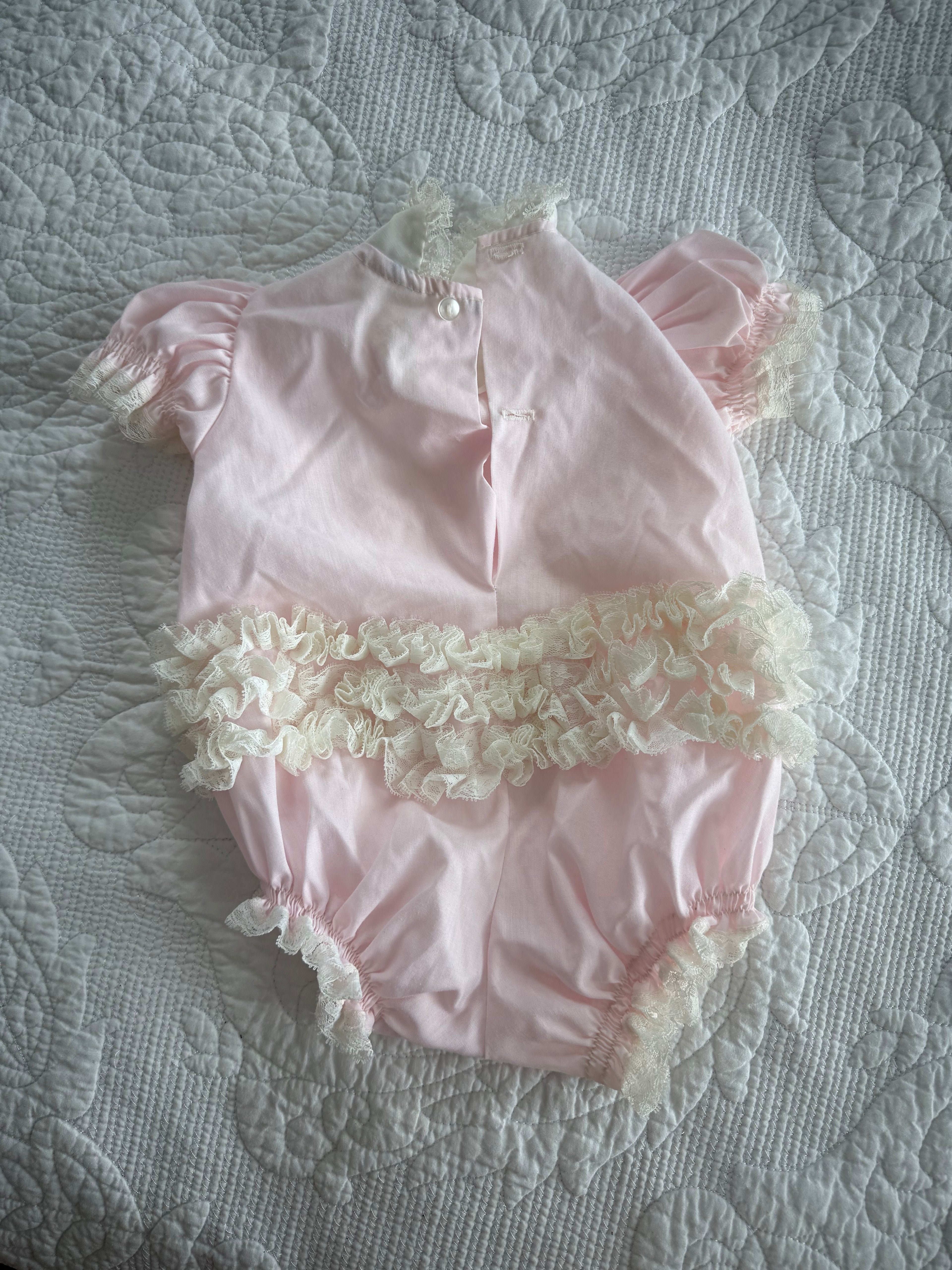Vintage Bryan Pink Ruffle Bubble