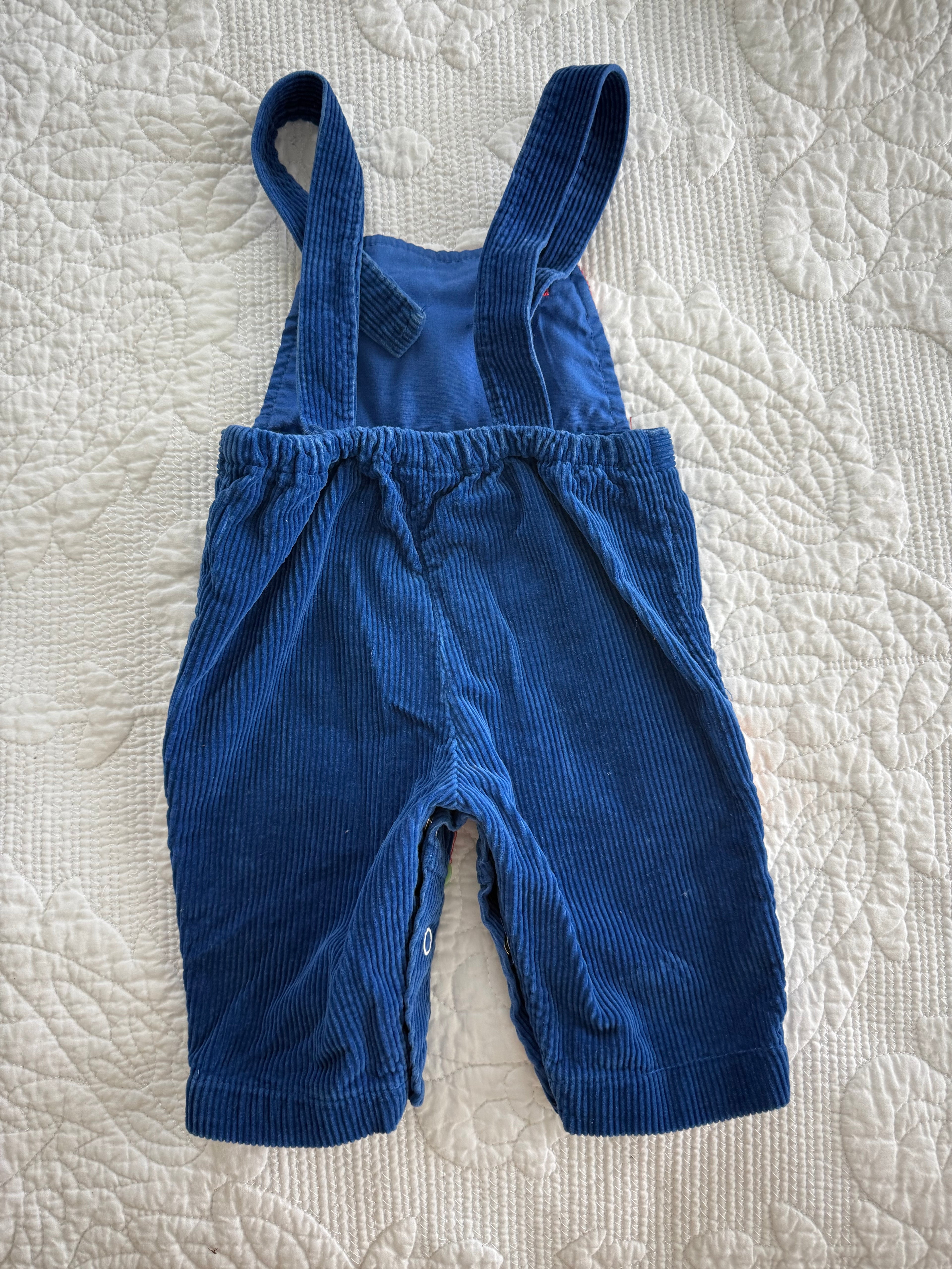 Vintage Train Corduroy Overalls