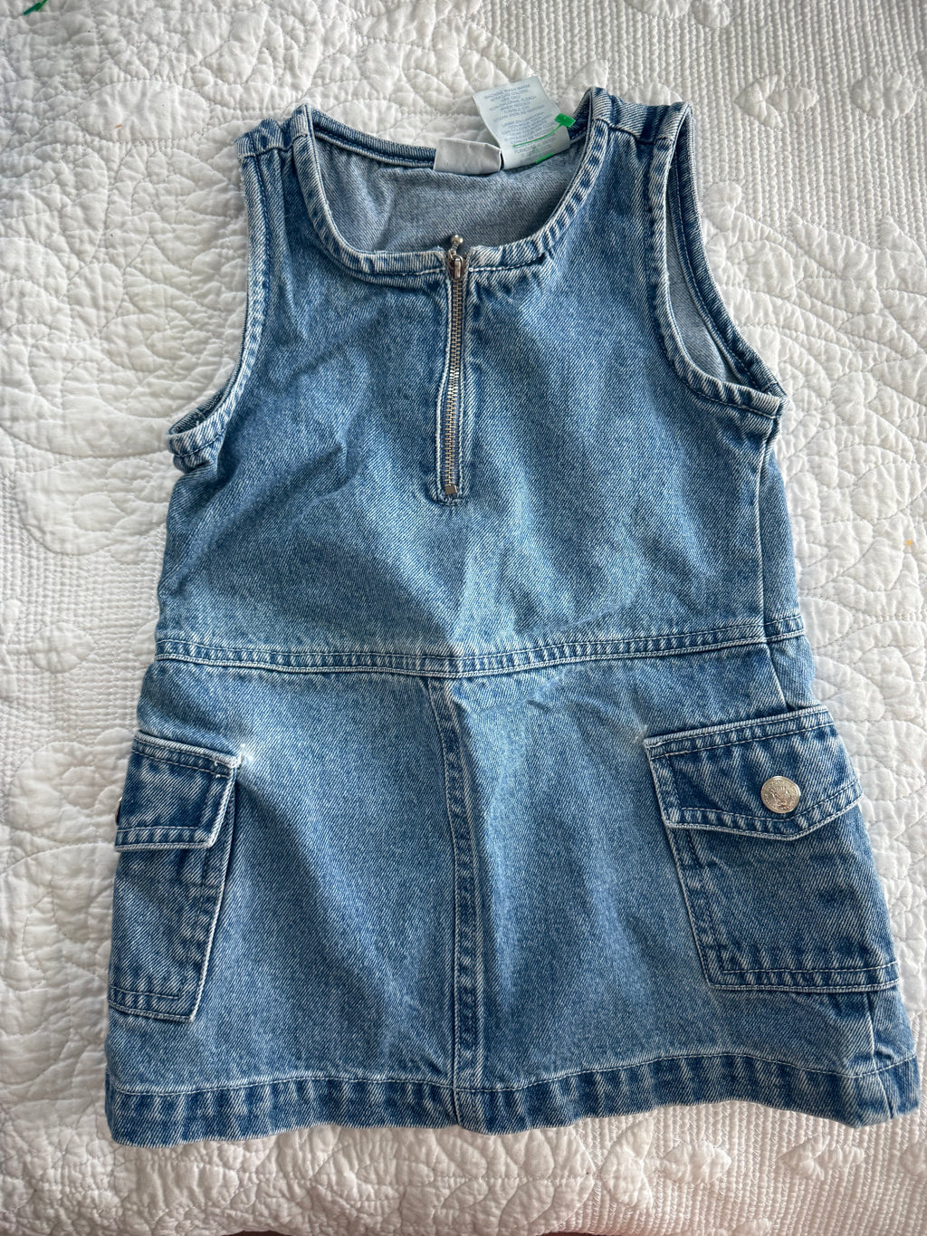 Vintage Denim Cargo Dress