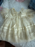 Vintage Sheer Cream and Lace Dress
