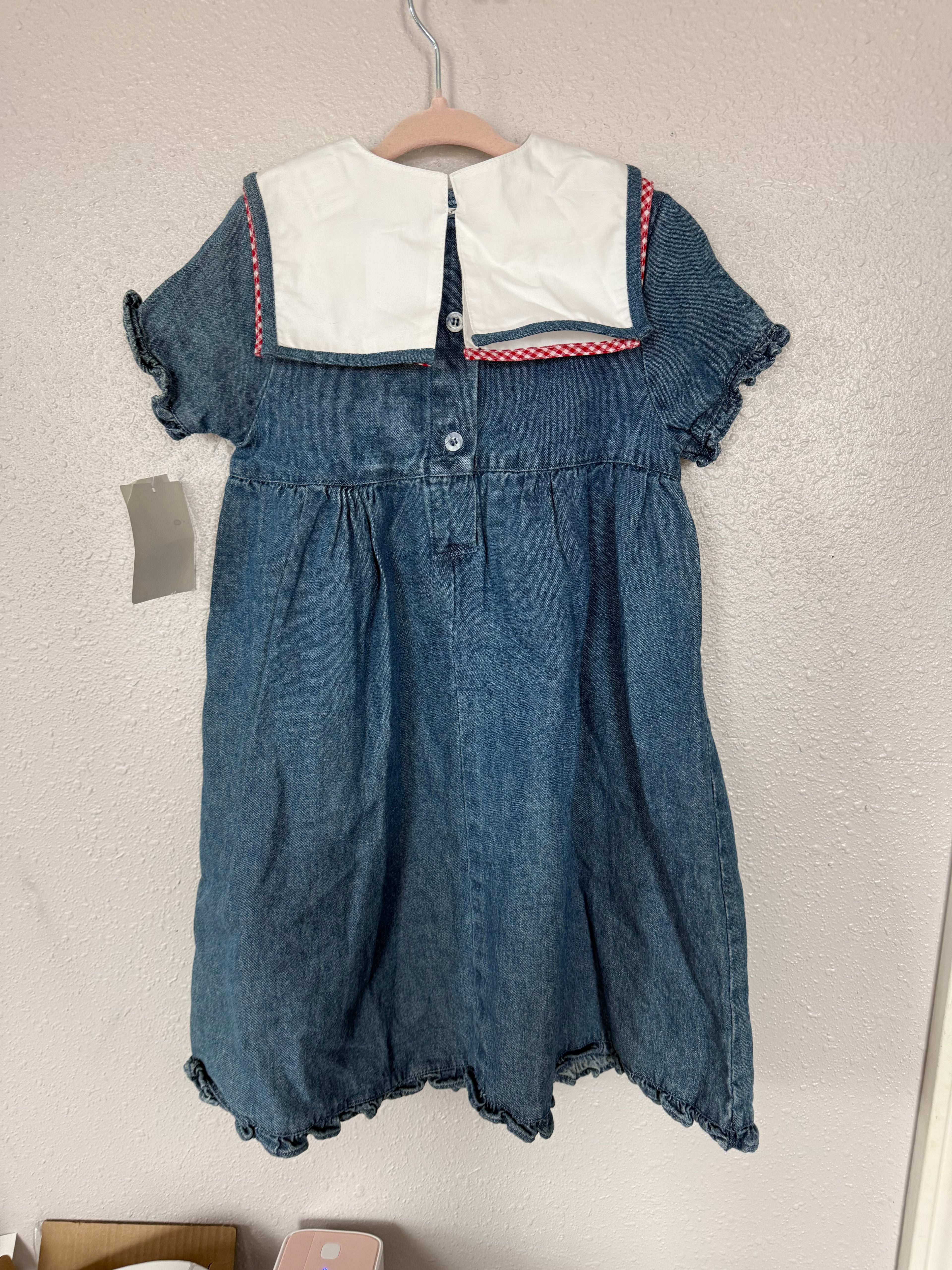 Vintage NWT 3in1 Collared Blue Denim Dress