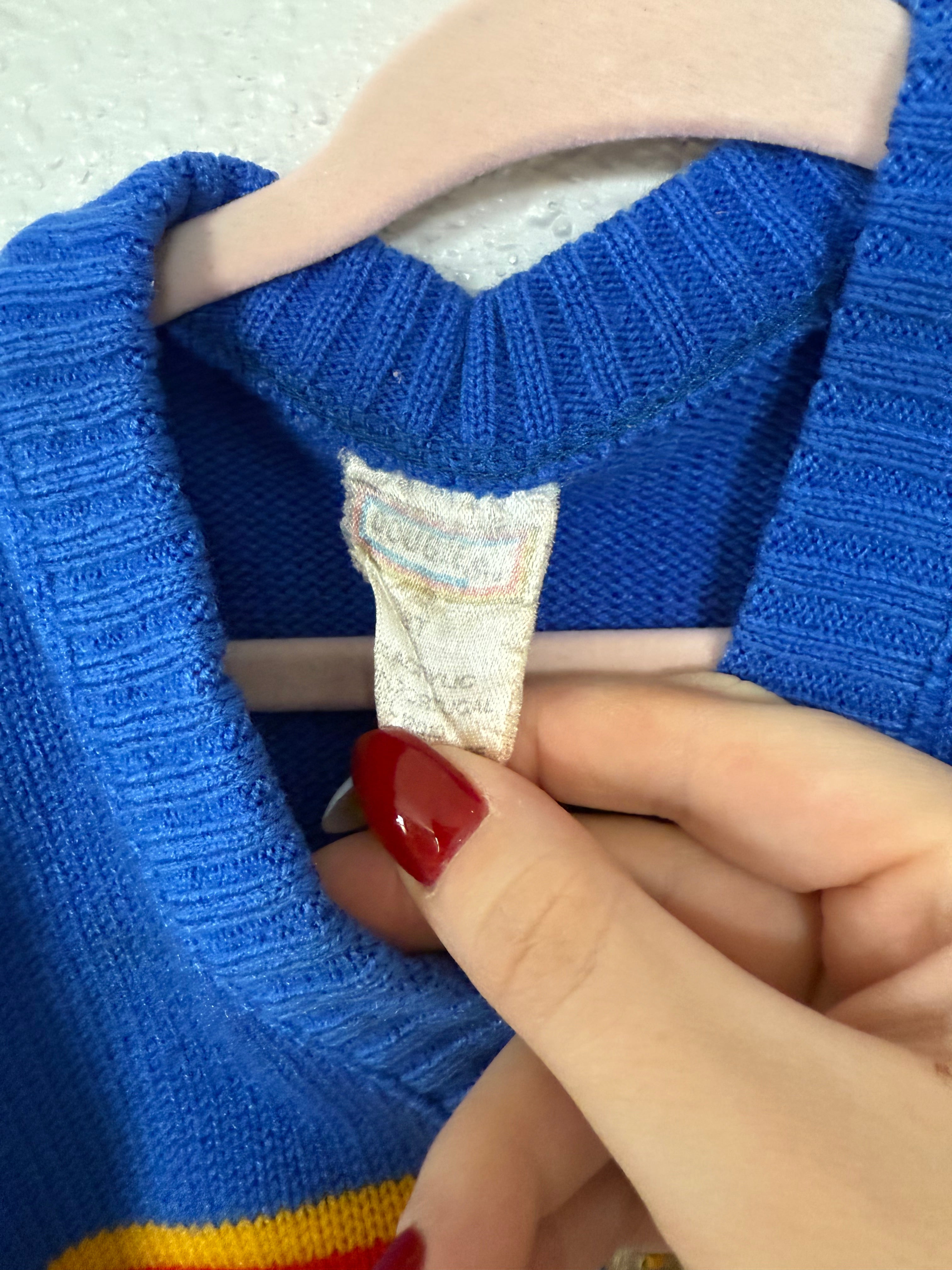 Vintage Colorblock Cardigan