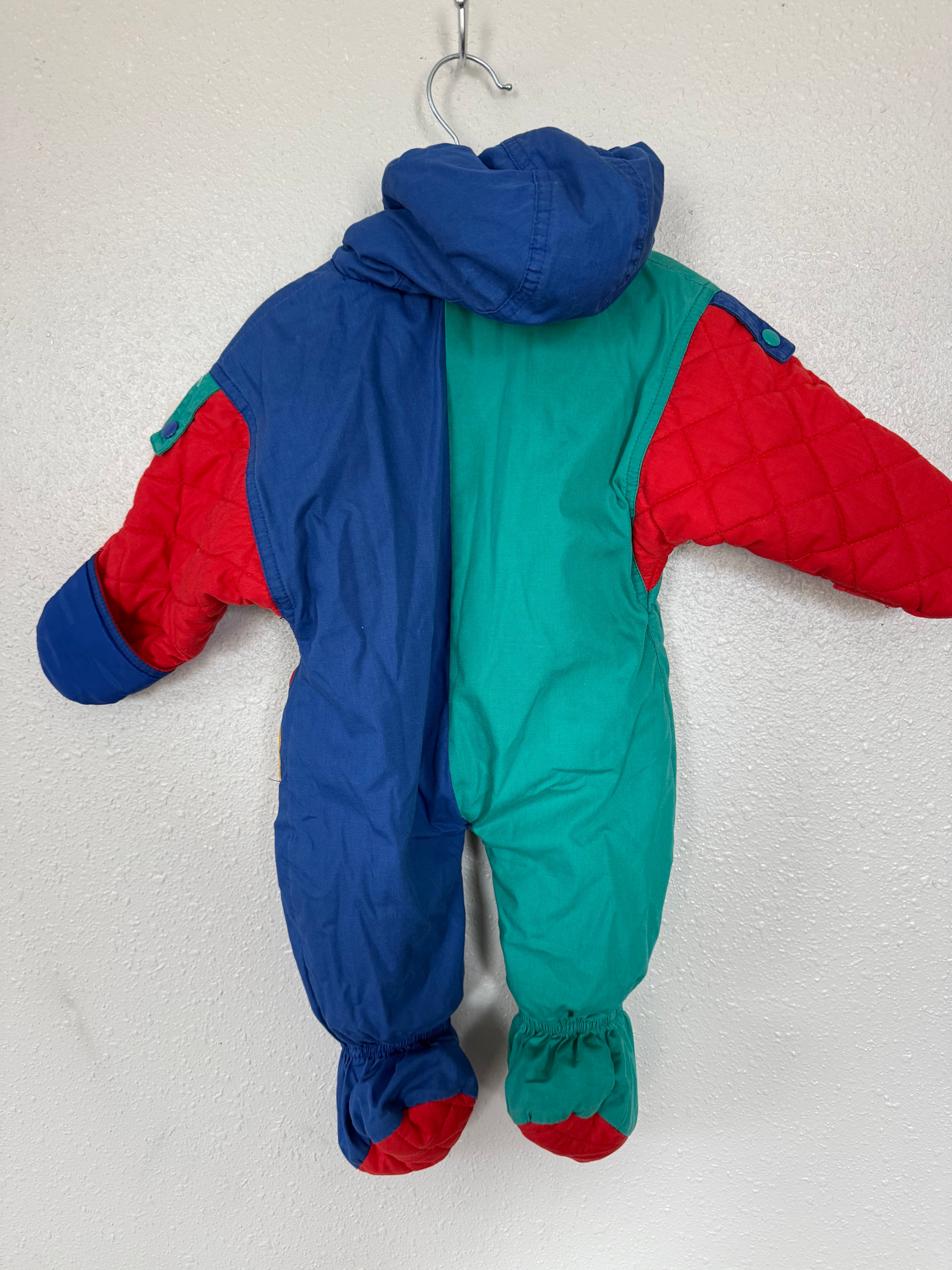 Vintage Colorblock Snowsuit