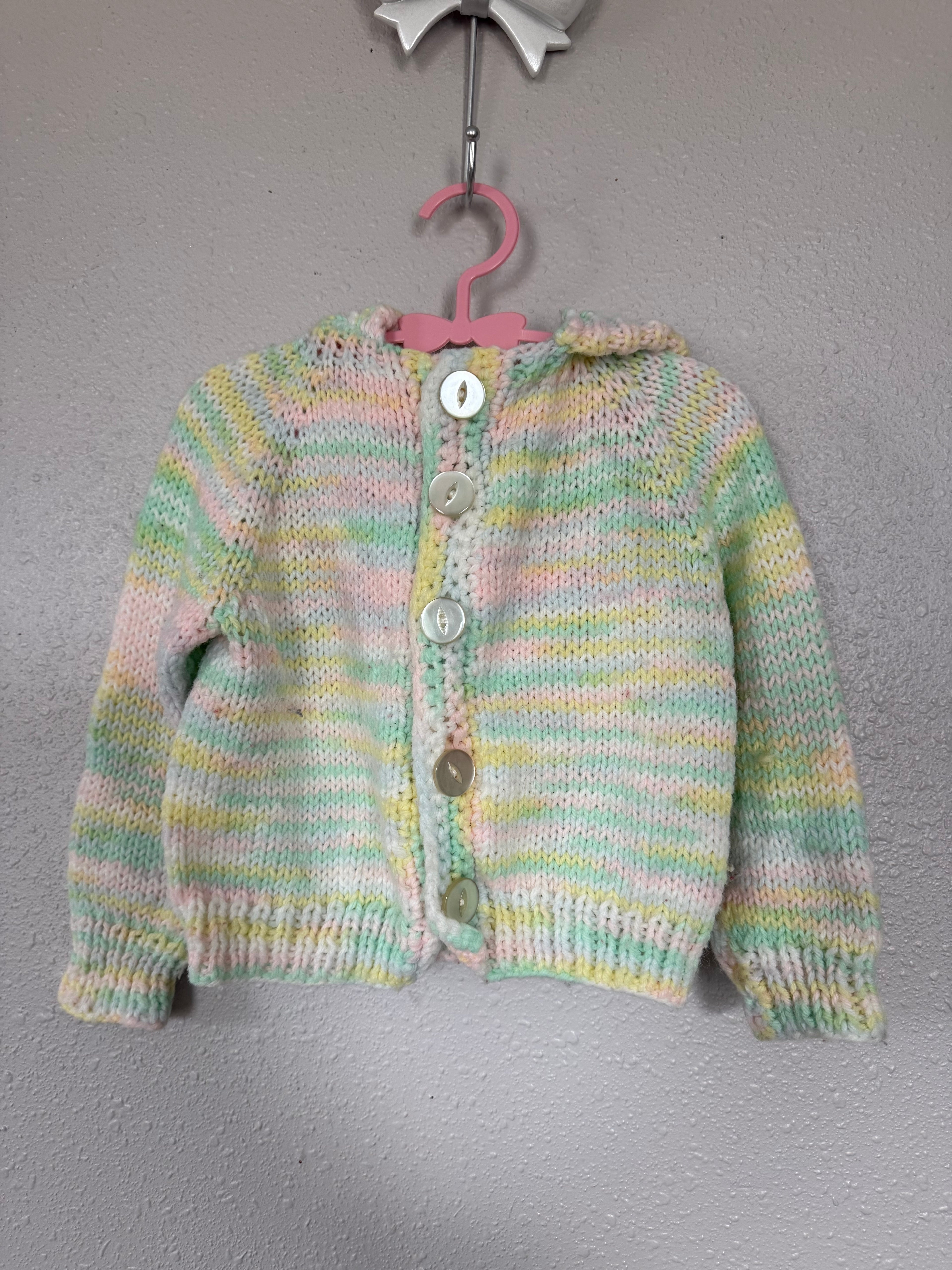 Vintage Pastel Knit Hoodie