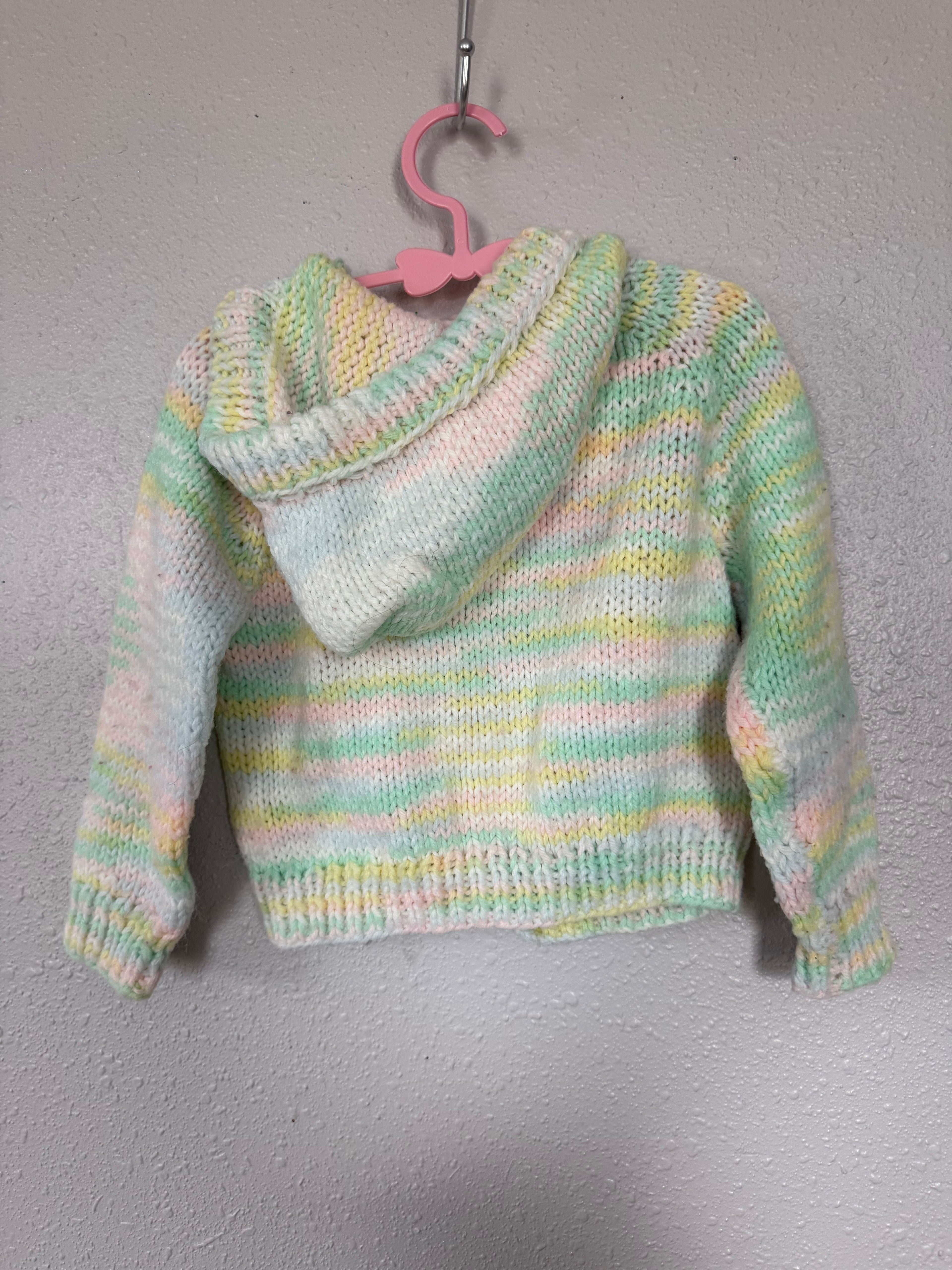 Vintage Pastel Knit Hoodie