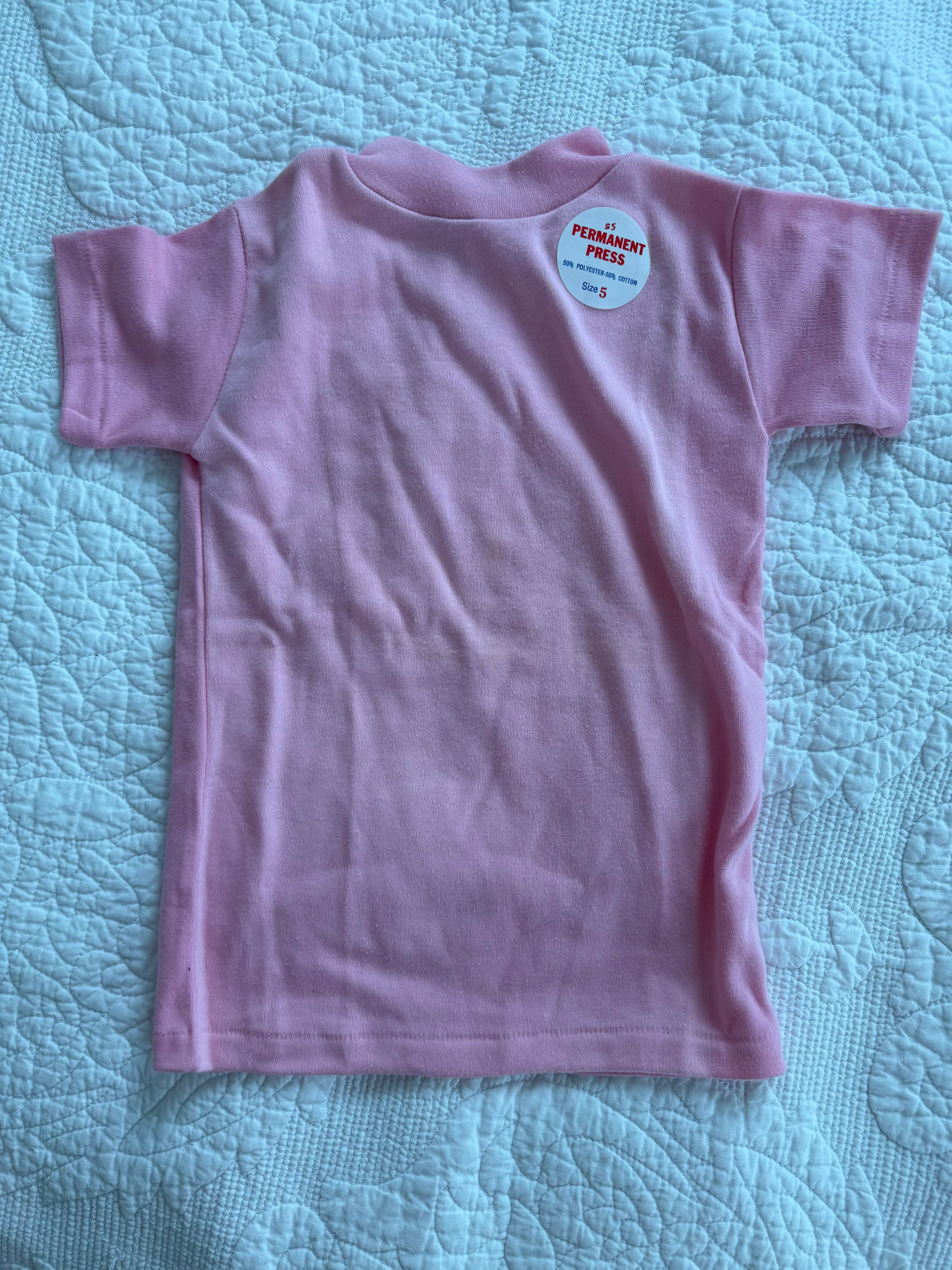 Vintage NWT Pink Basic Tee
