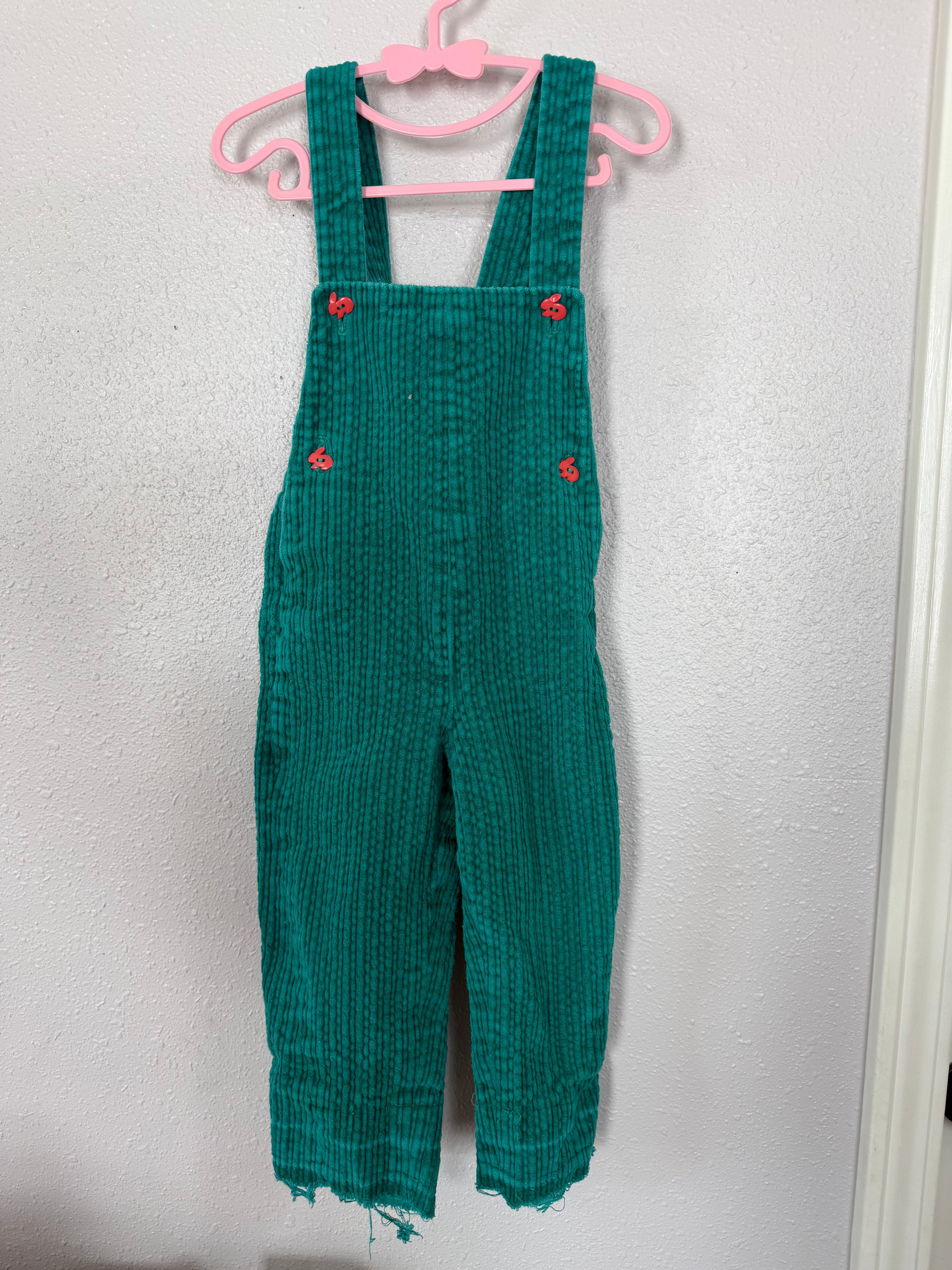 Vintage Handmade Sea Green Overalls