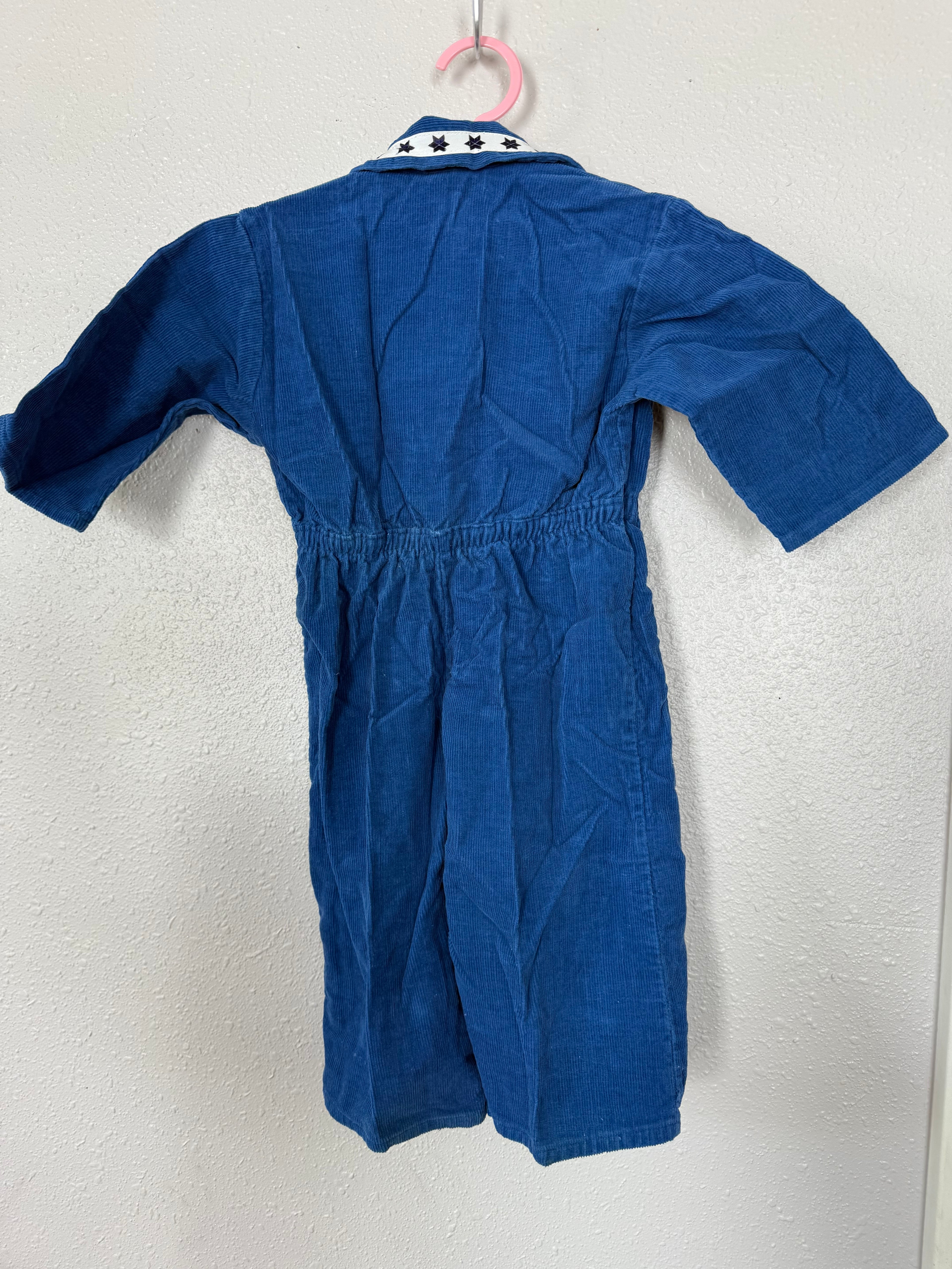 Vintage Corduroy Overalls Jumpsuit with Stars