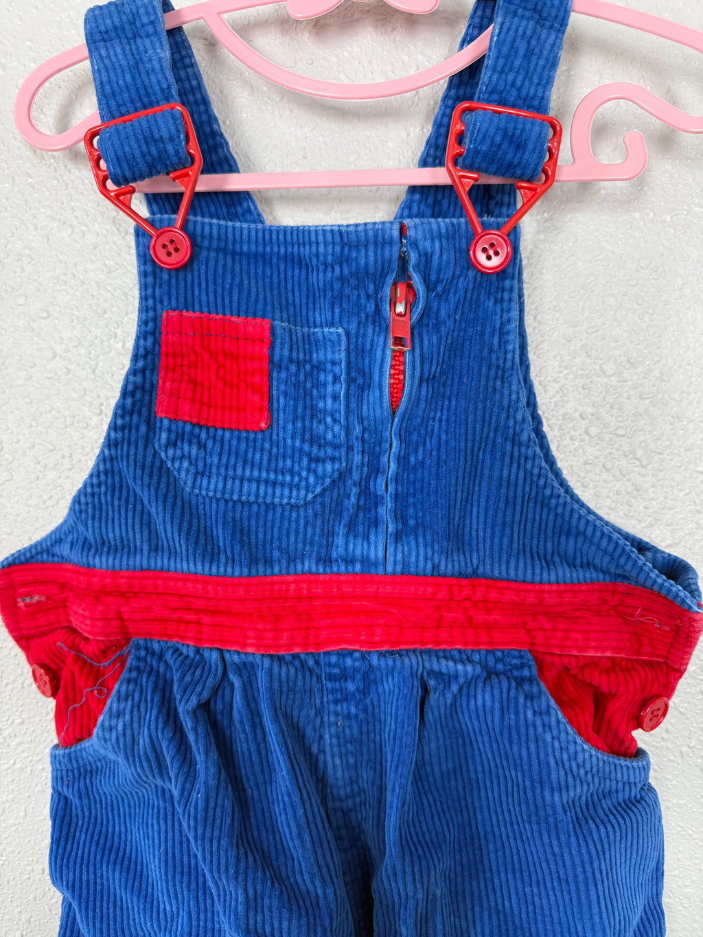 Vintage Colorblock Overalls