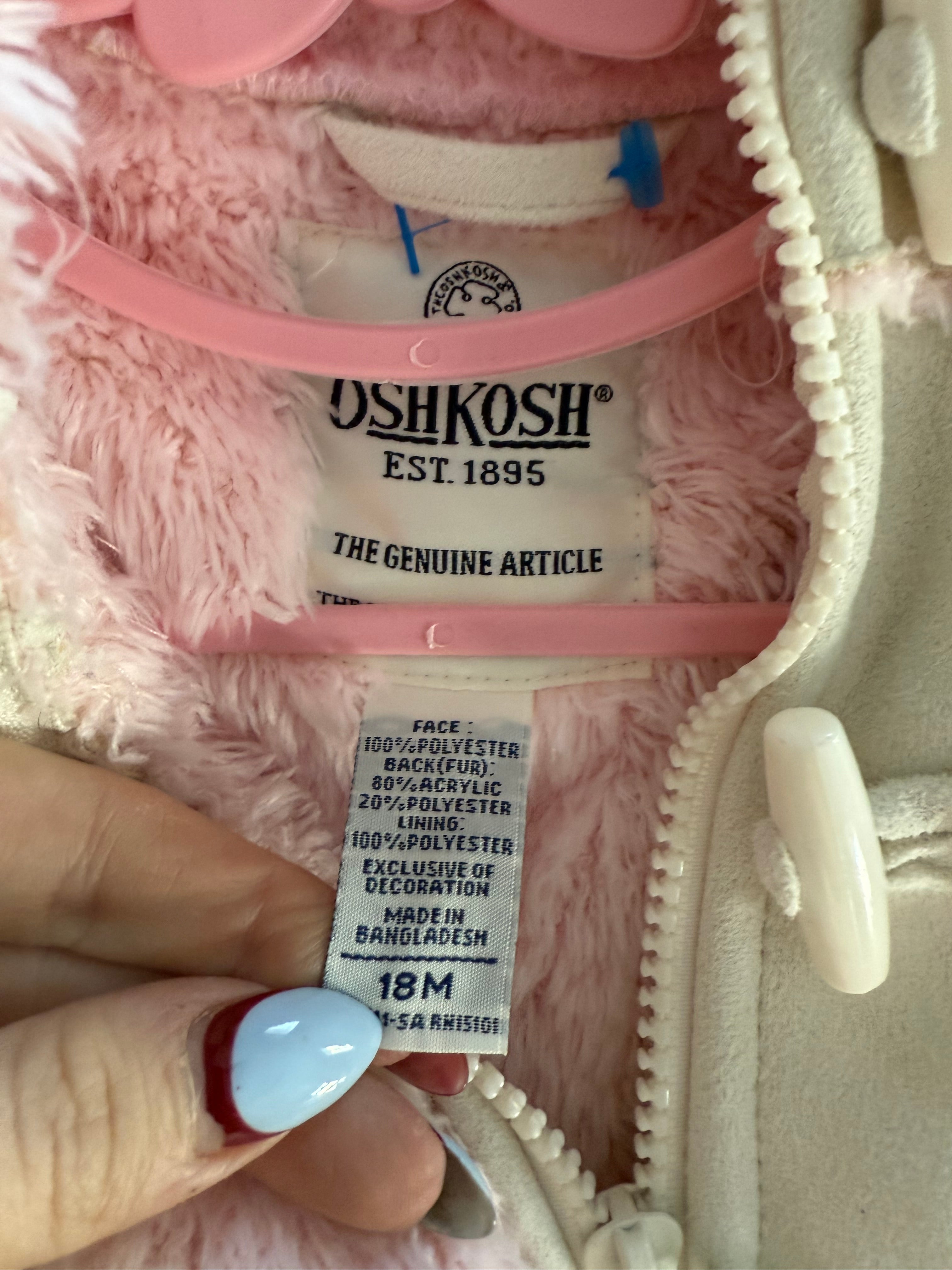 Y2K OshKosh Fur-lined and Suede Coat