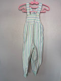 Vintage Mint and Blue Striped Overalls