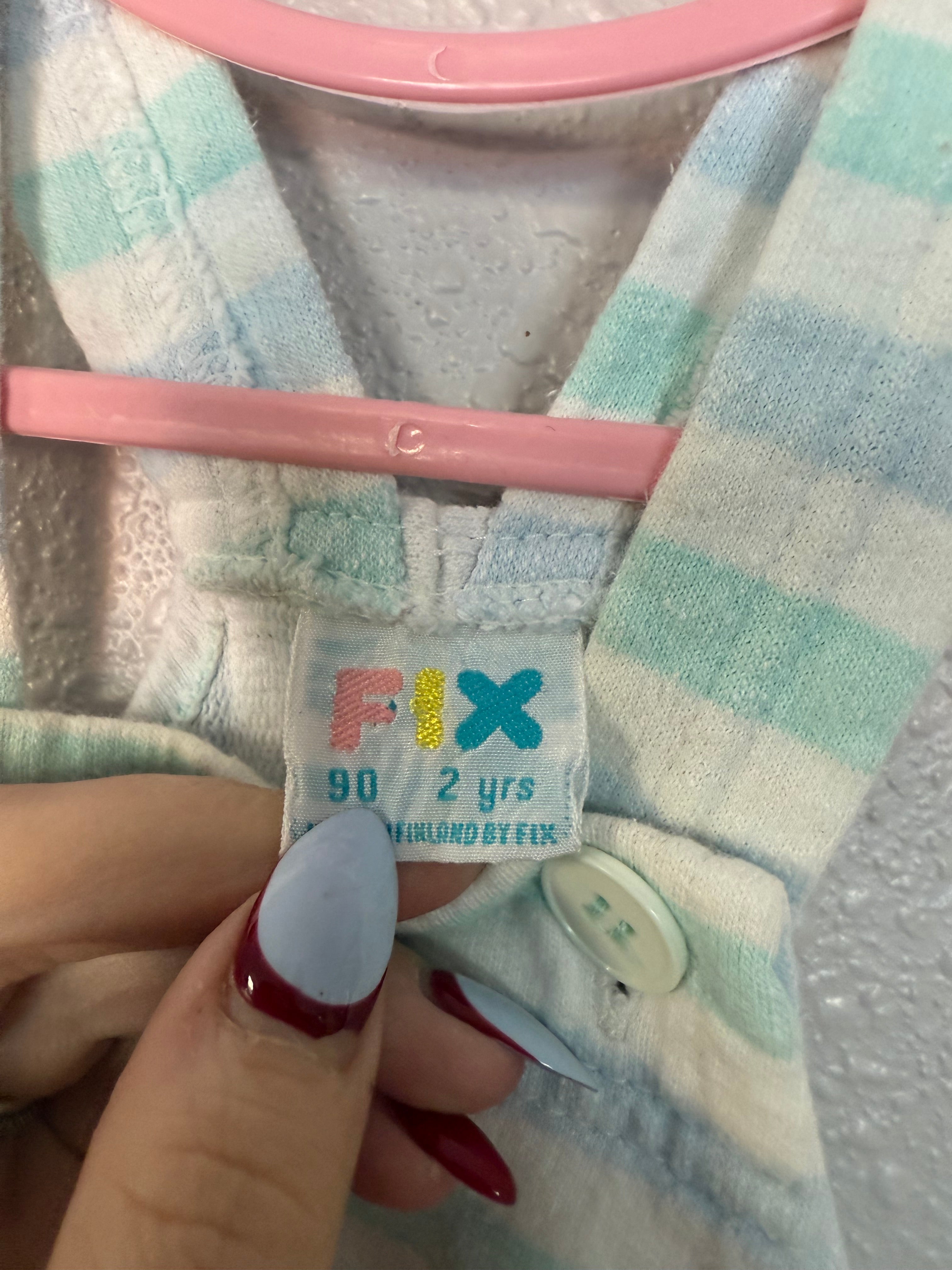 Vintage Mint and Blue Striped Overalls