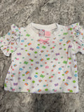 Y2K White Butterfly Top