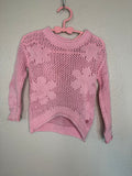 Y2K Pink Floral Crochet Top