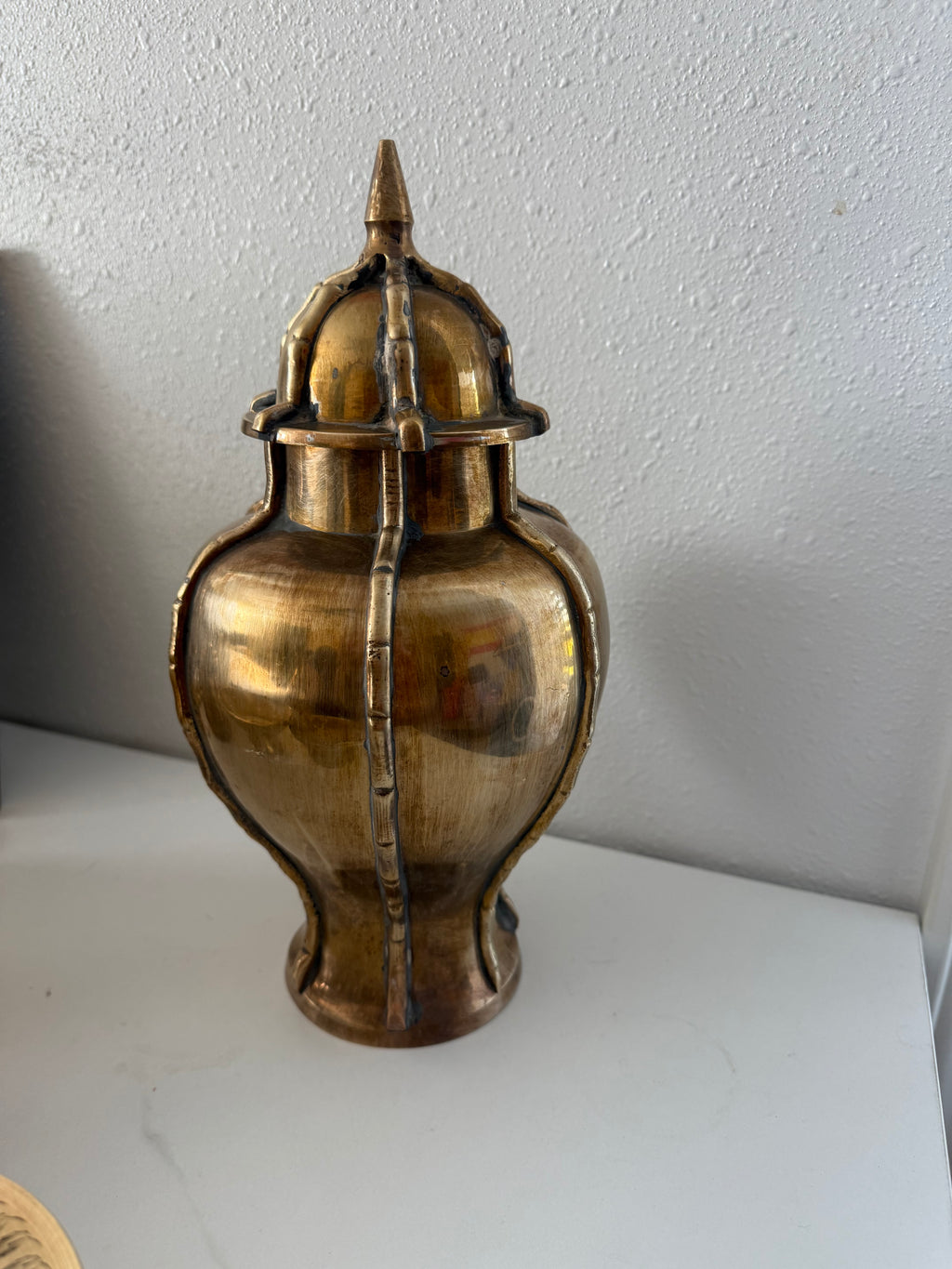 Antique Brass Ginger Jar