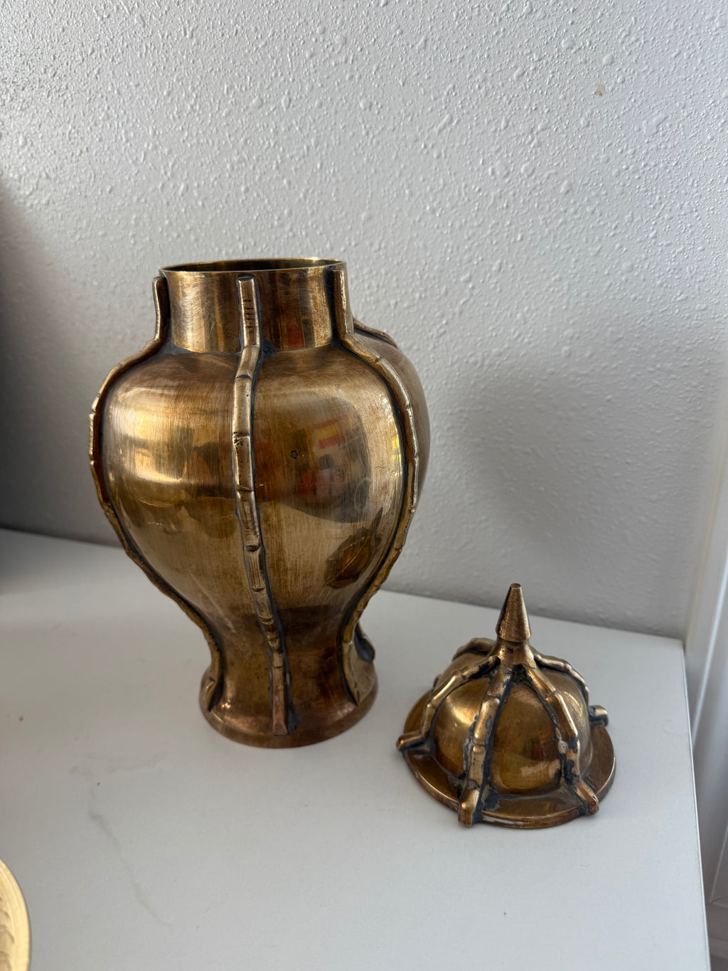Antique Brass Ginger Jar