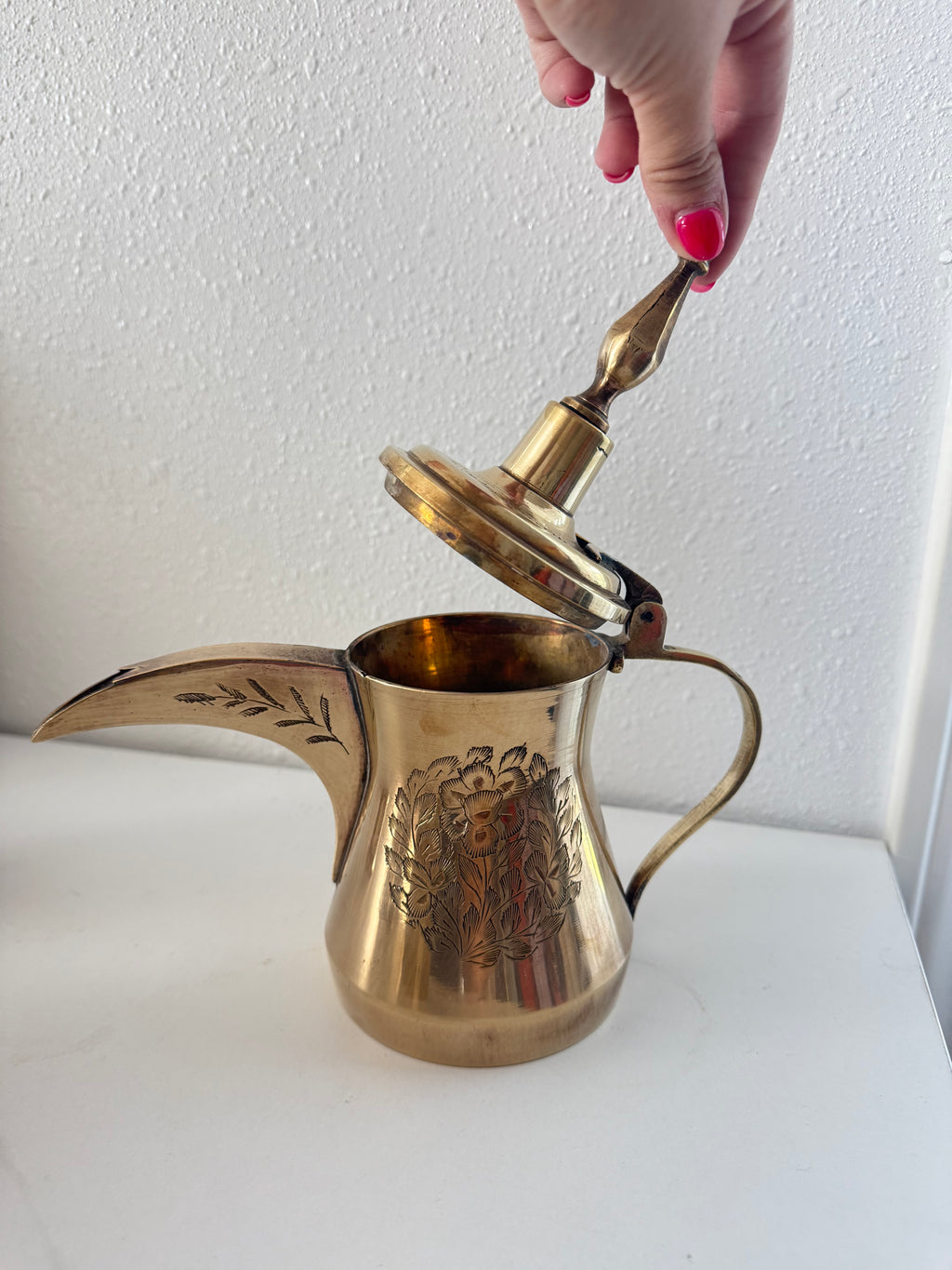 Antqiue Unique Brass Teapot
