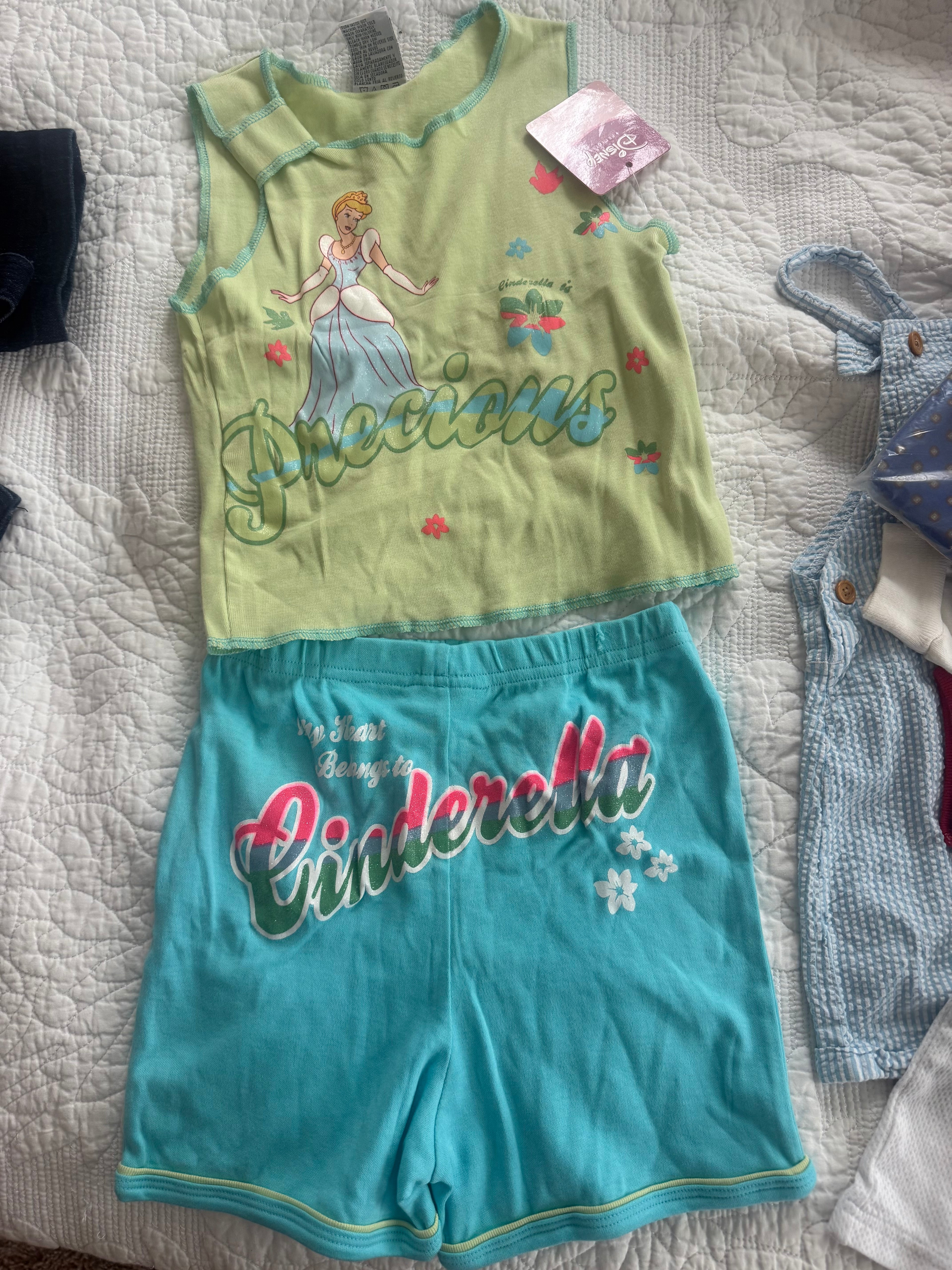 NWT Vintage Cinderella Tee and Shorts Set