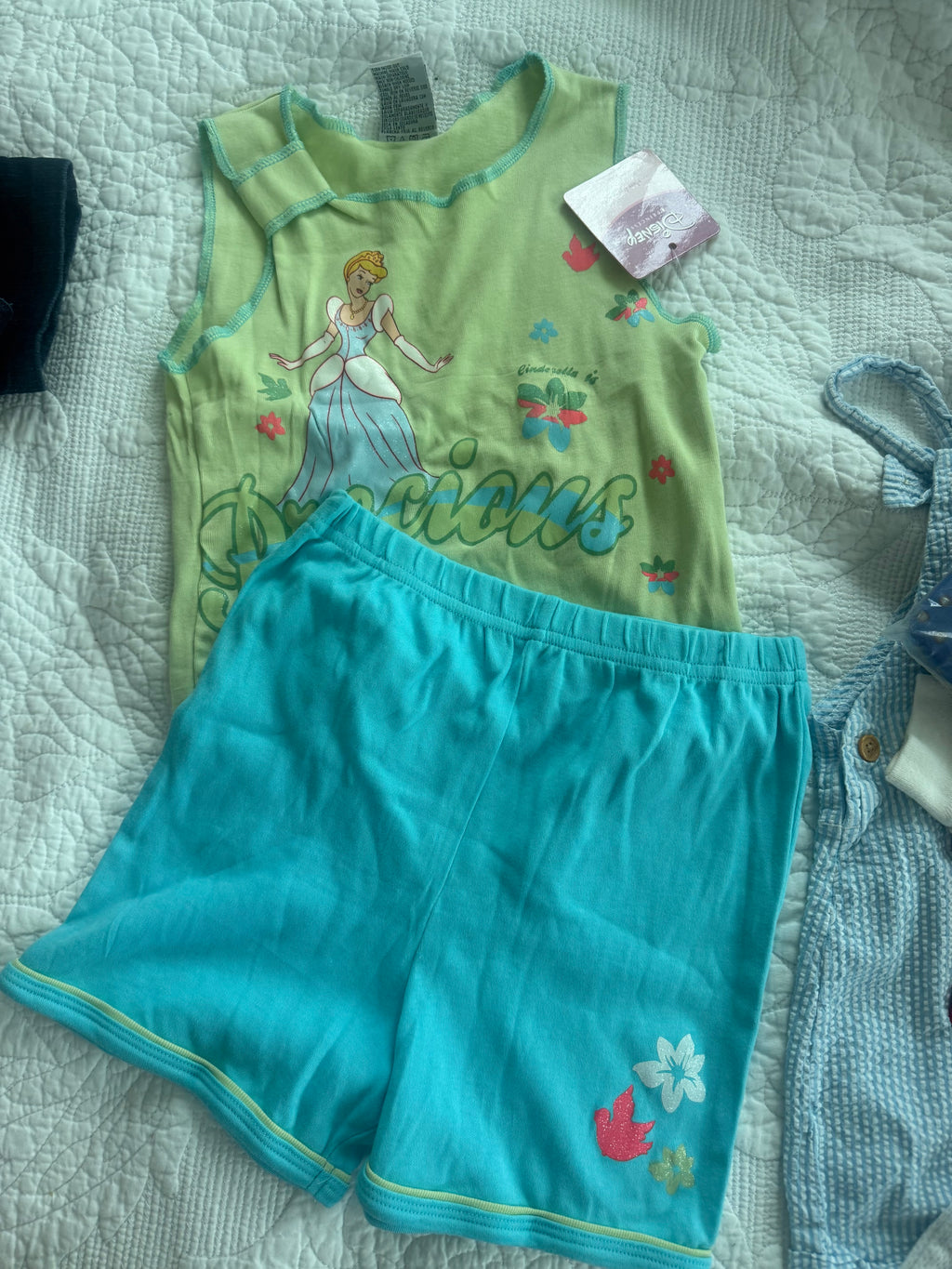 NWT Vintage Cinderella Tee and Shorts Set